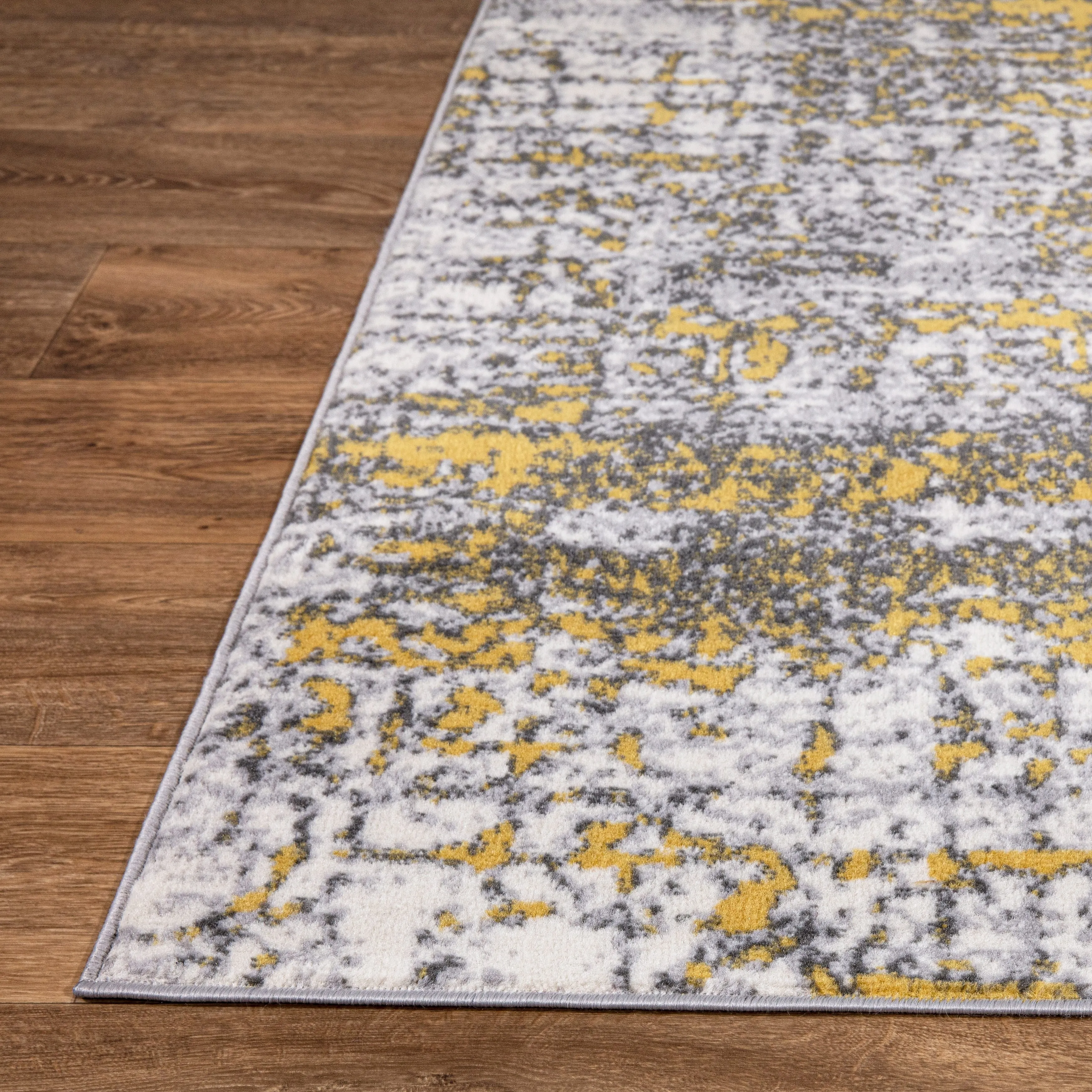 World Rug Gallery Distressed Abstract Modern Area Rug