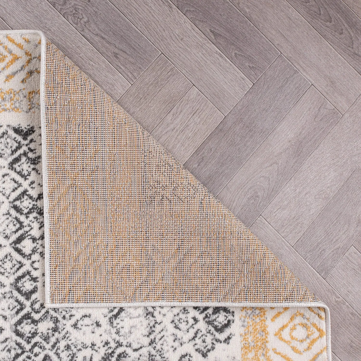 World Rug Gallery Distressed Bohemian Border Area Rug