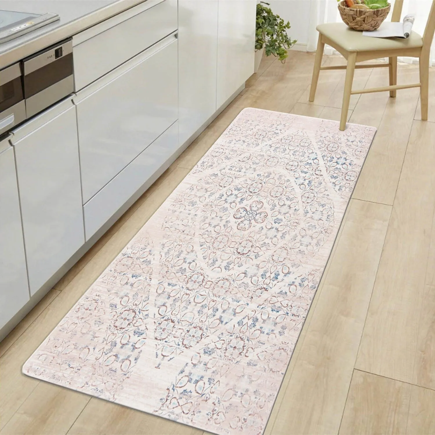 World Rug Gallery Distressed Boho Anti-Fatigue Standing Mat