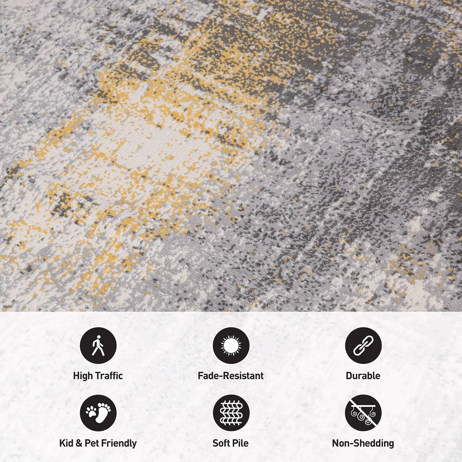 World Rug Gallery Dublin Contemporary Abstract Area Rug