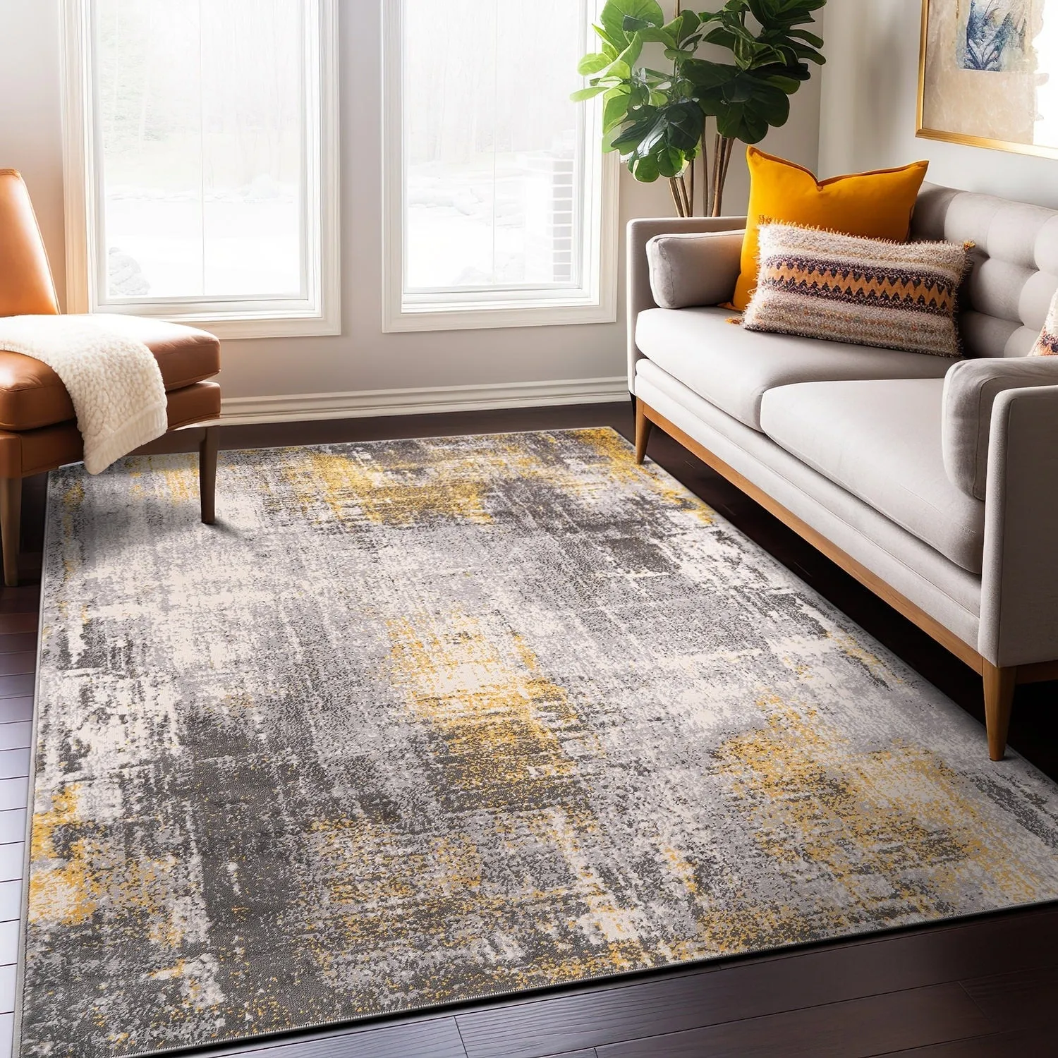 World Rug Gallery Dublin Contemporary Abstract Area Rug