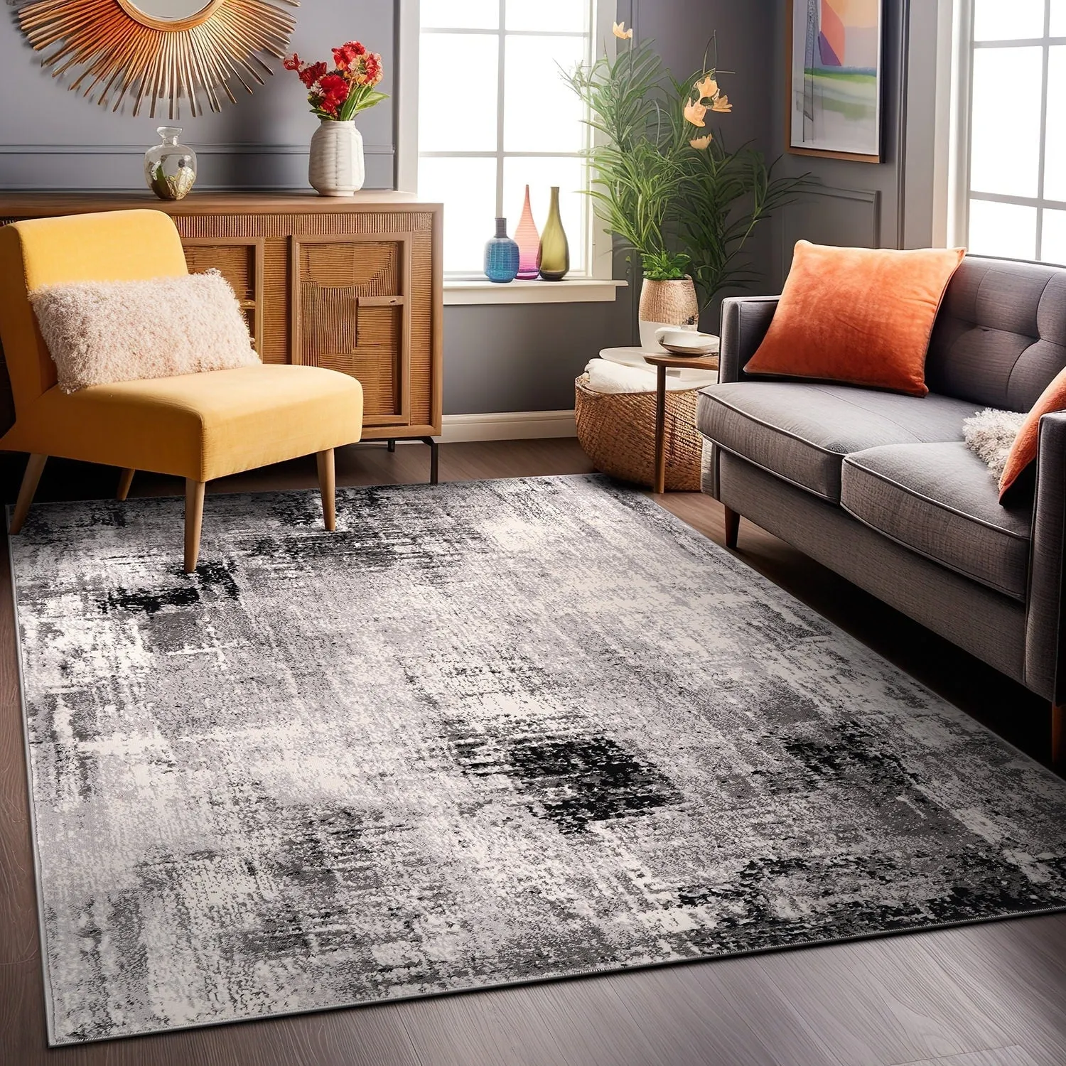 World Rug Gallery Dublin Contemporary Abstract Area Rug