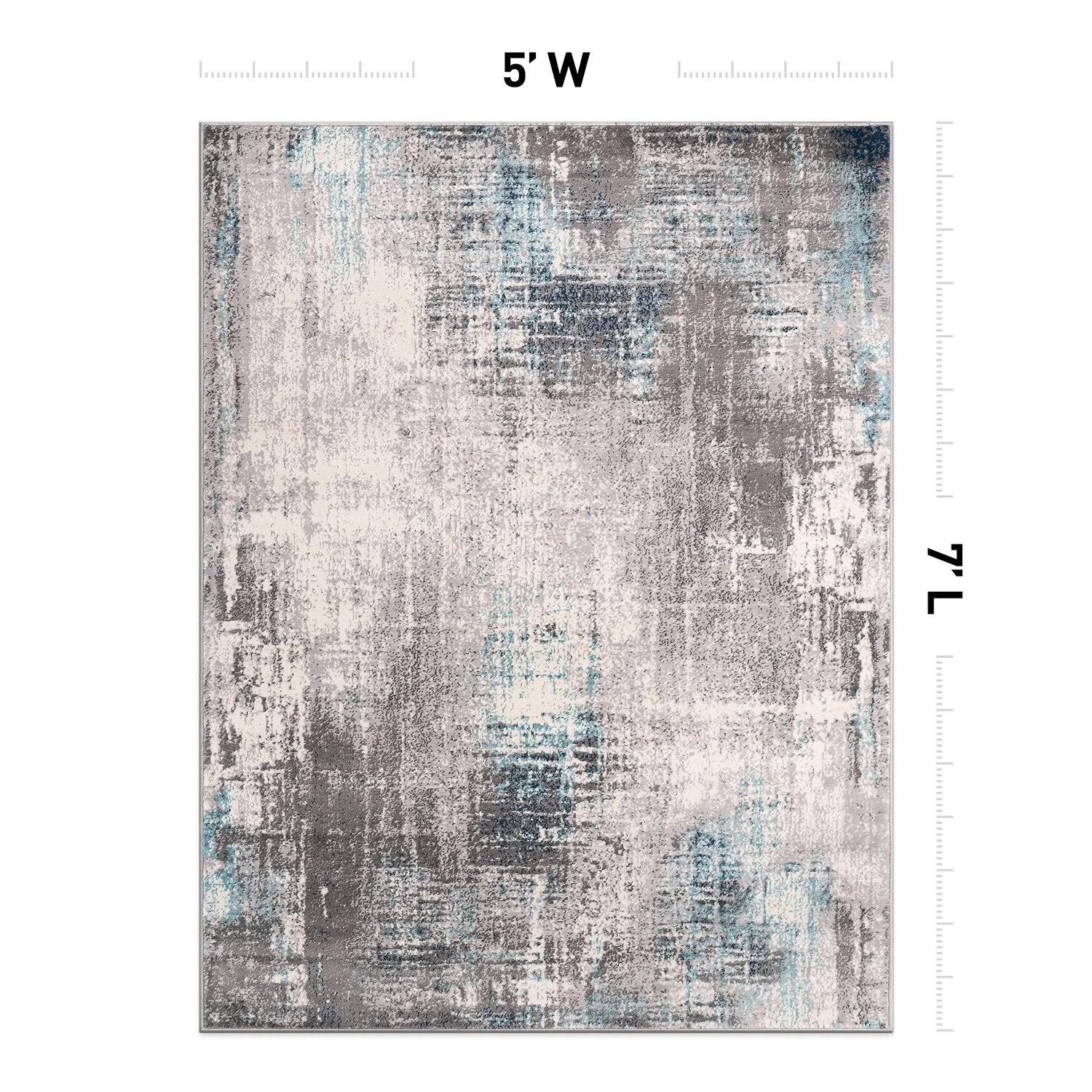 World Rug Gallery Dublin Contemporary Abstract Area Rug