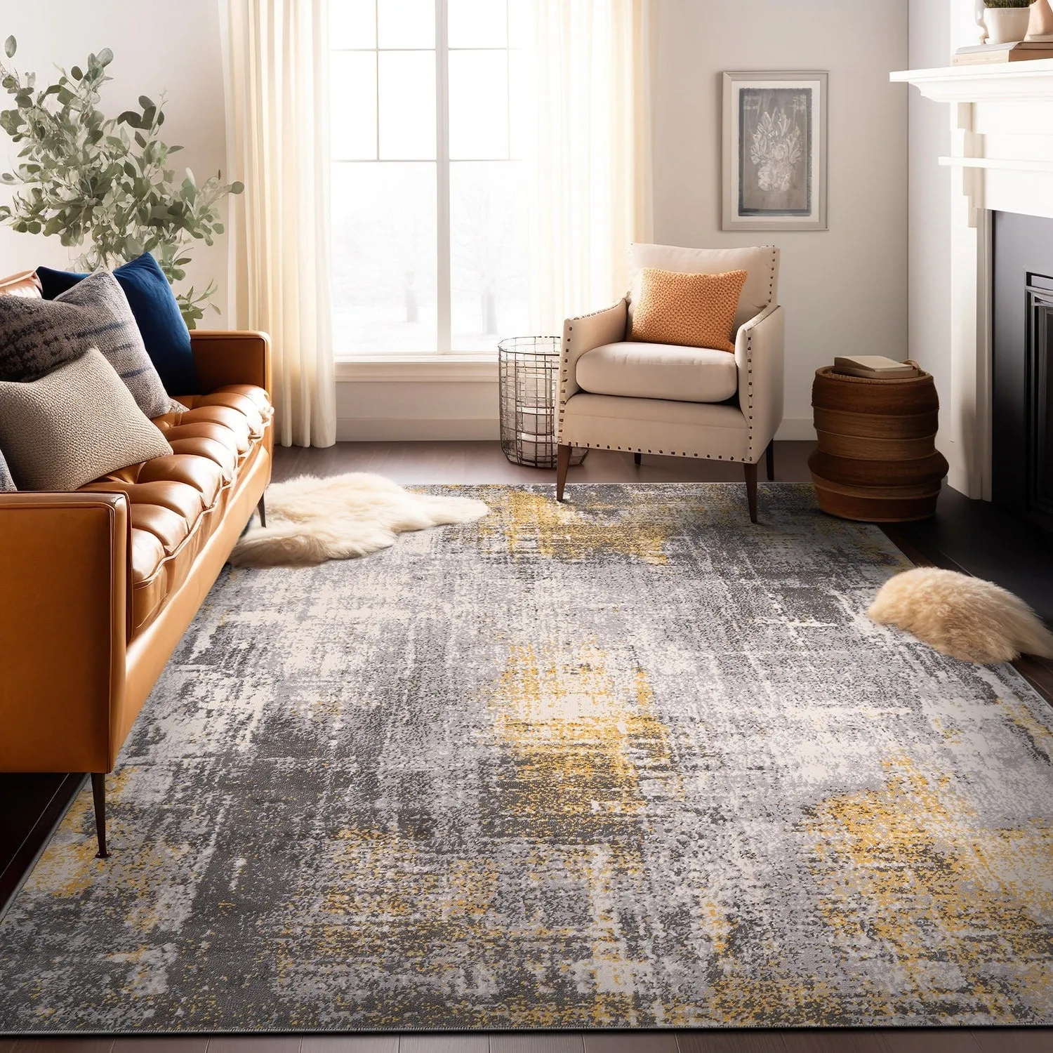 World Rug Gallery Dublin Contemporary Abstract Area Rug