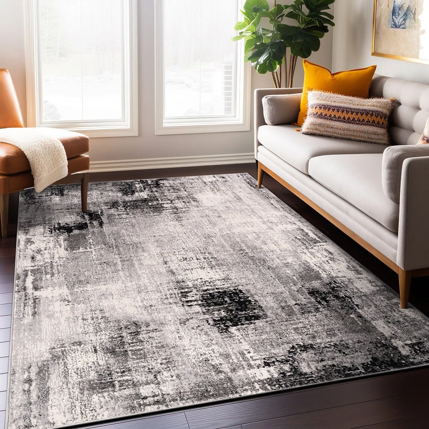 World Rug Gallery Dublin Contemporary Abstract Area Rug