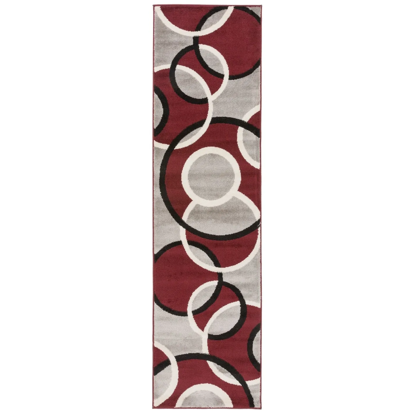 World Rug Gallery Modern Abstract Circles Area Rug