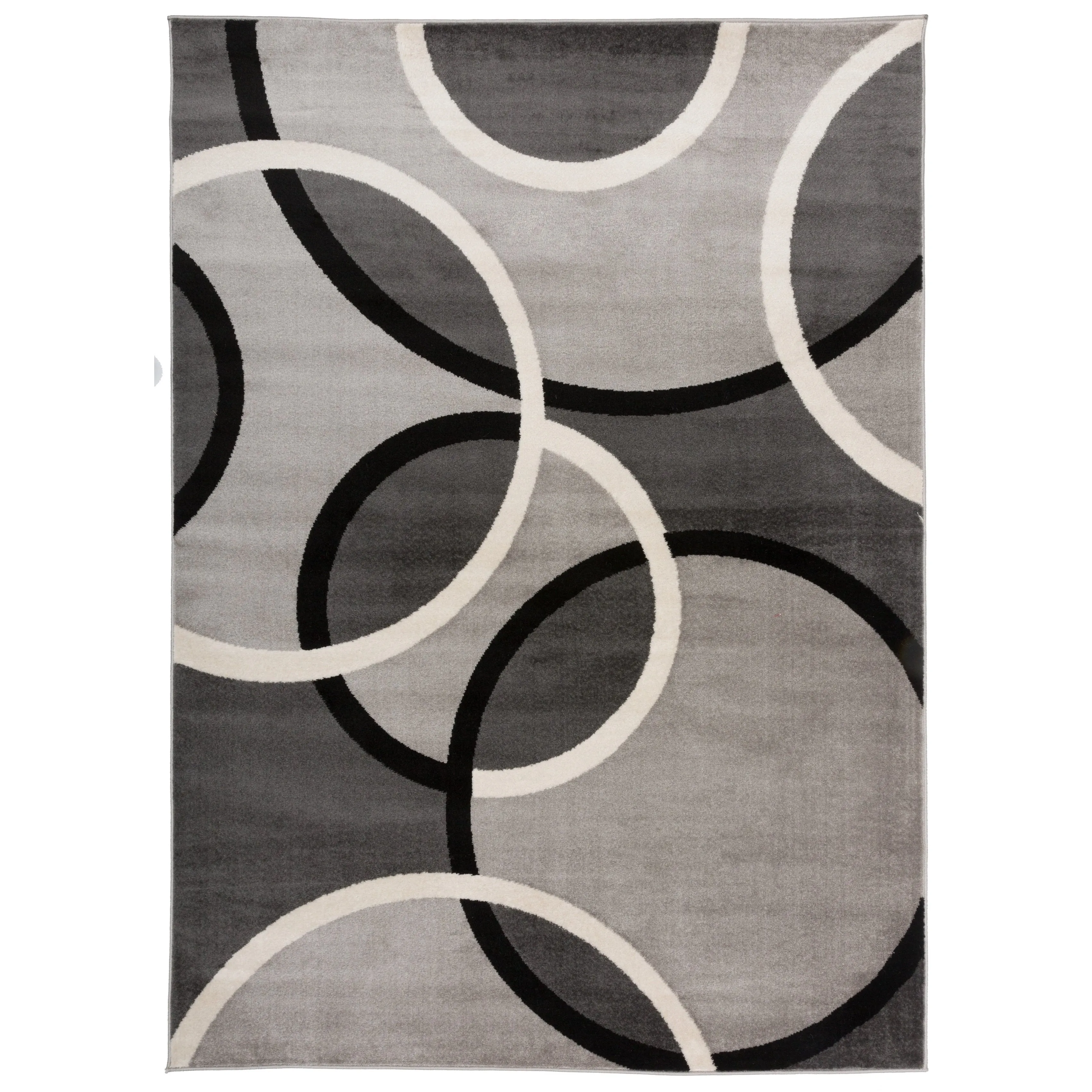 World Rug Gallery Modern Abstract Circles Area Rug