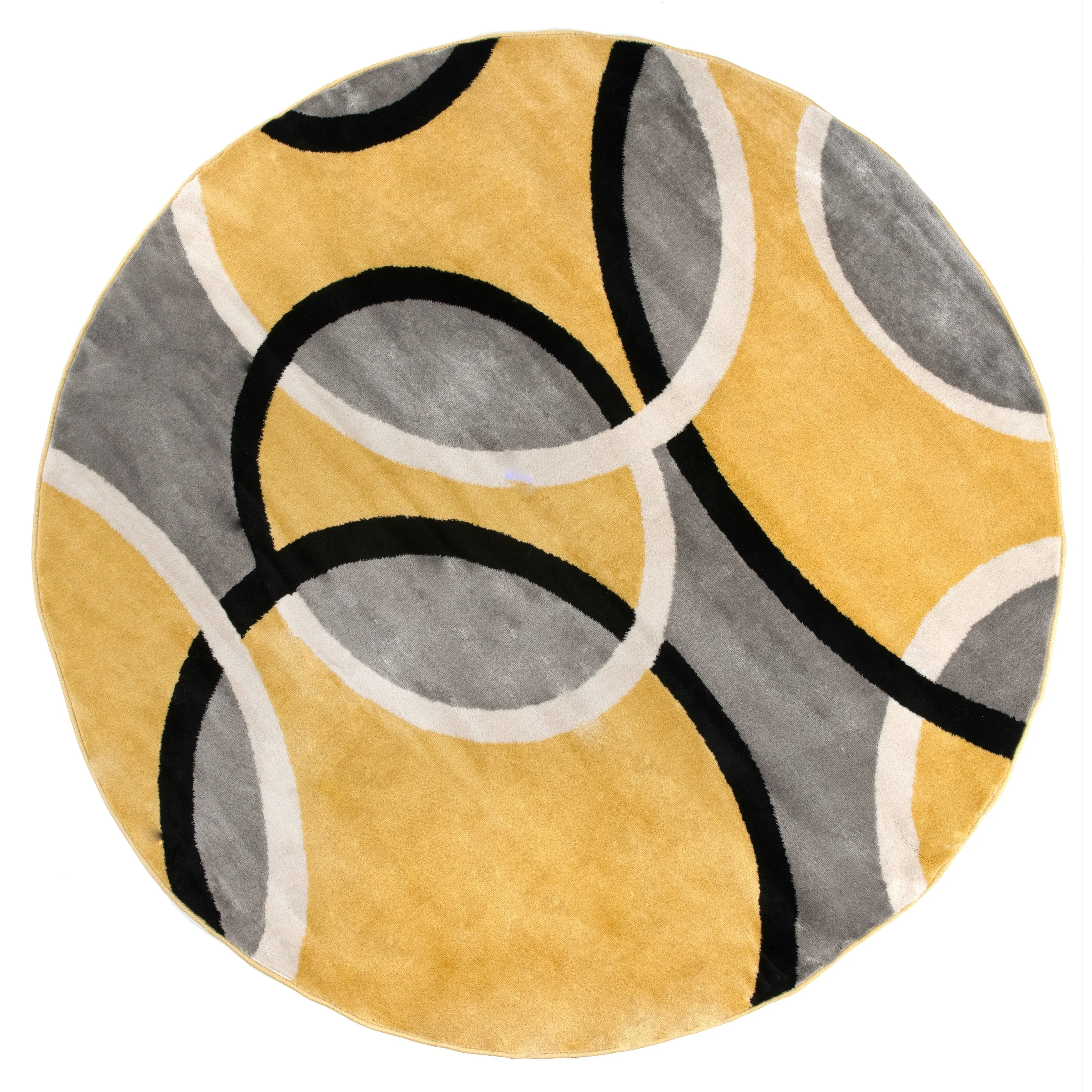 World Rug Gallery Modern Abstract Circles Area Rug
