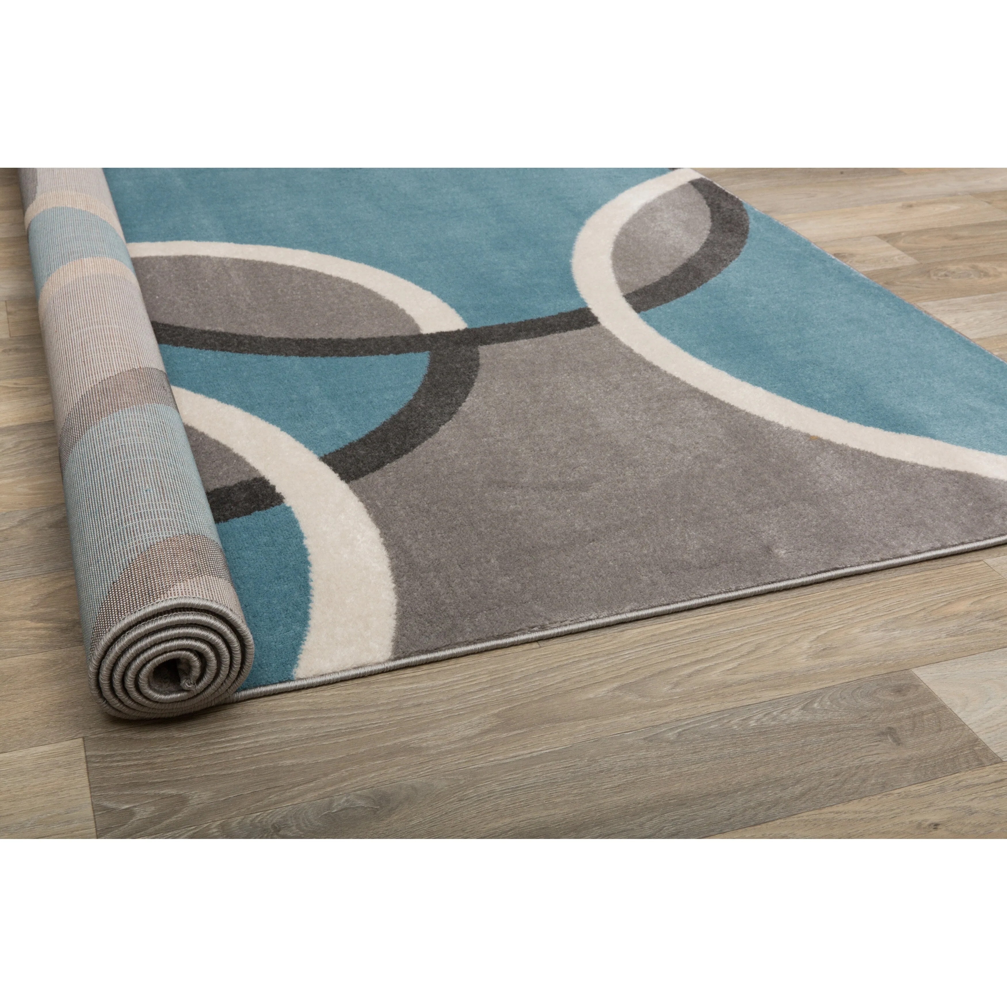 World Rug Gallery Modern Abstract Circles Area Rug