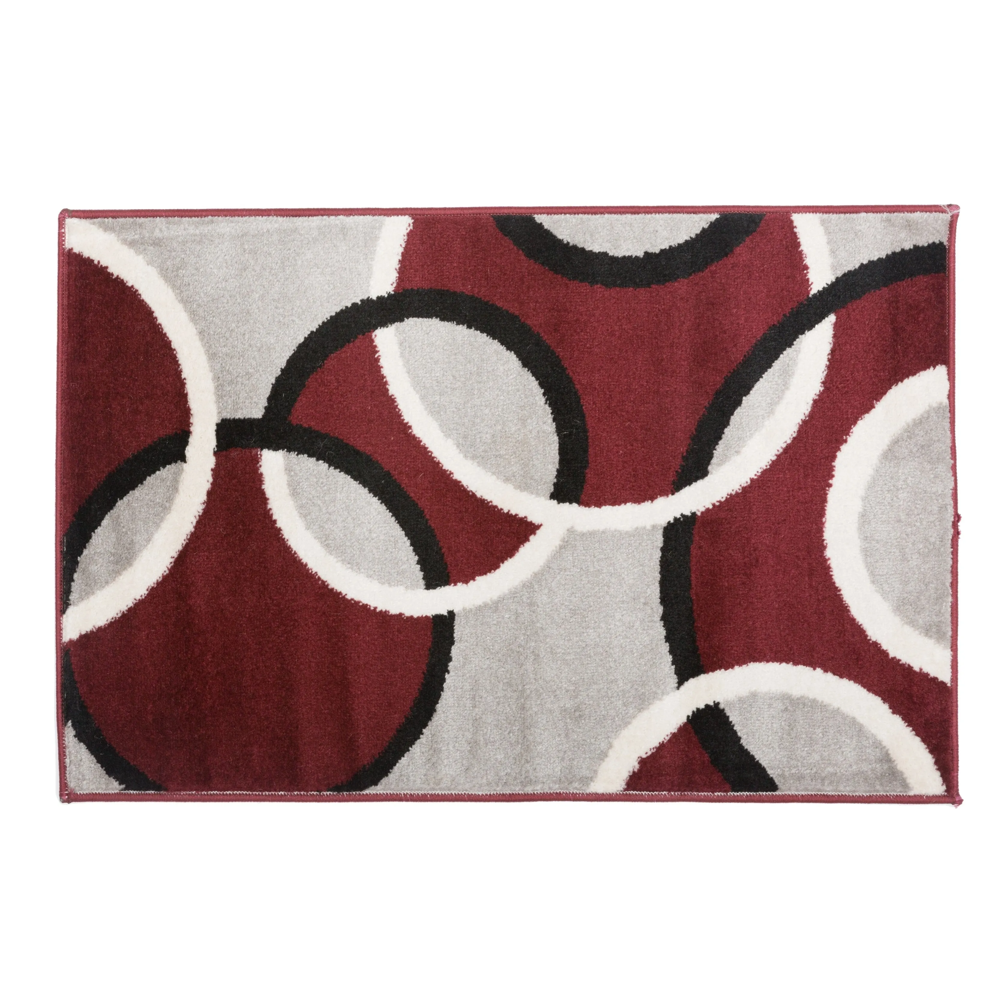 World Rug Gallery Modern Abstract Circles Area Rug