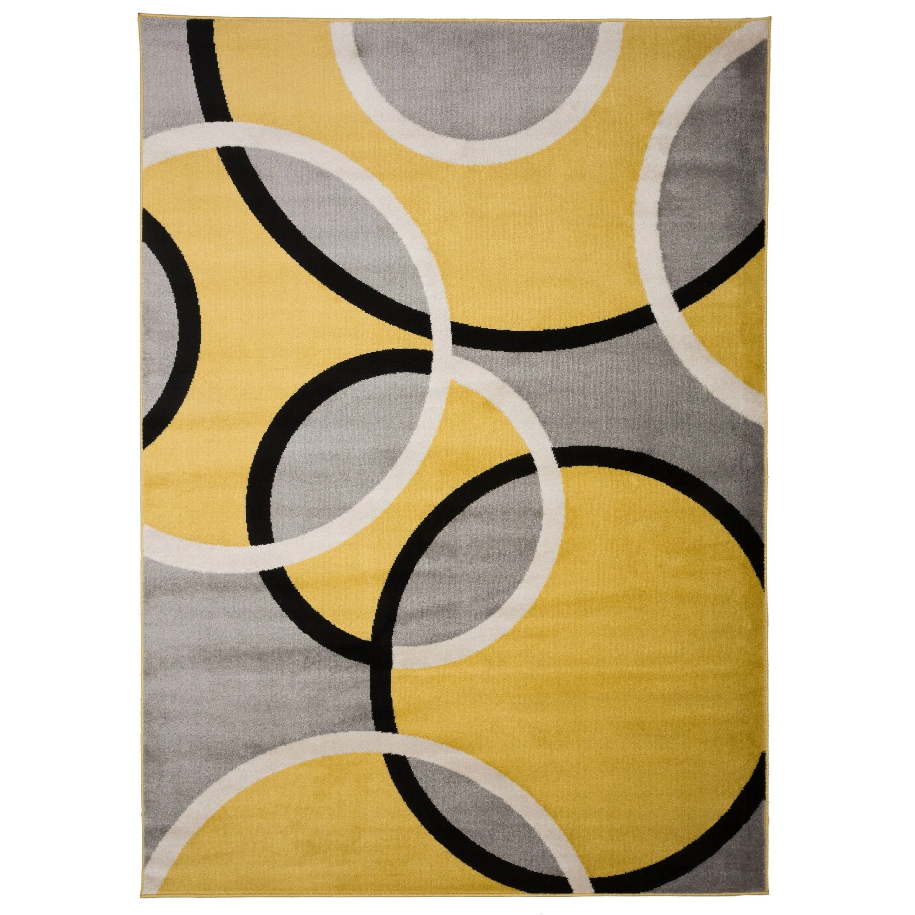 World Rug Gallery Modern Abstract Circles Area Rug