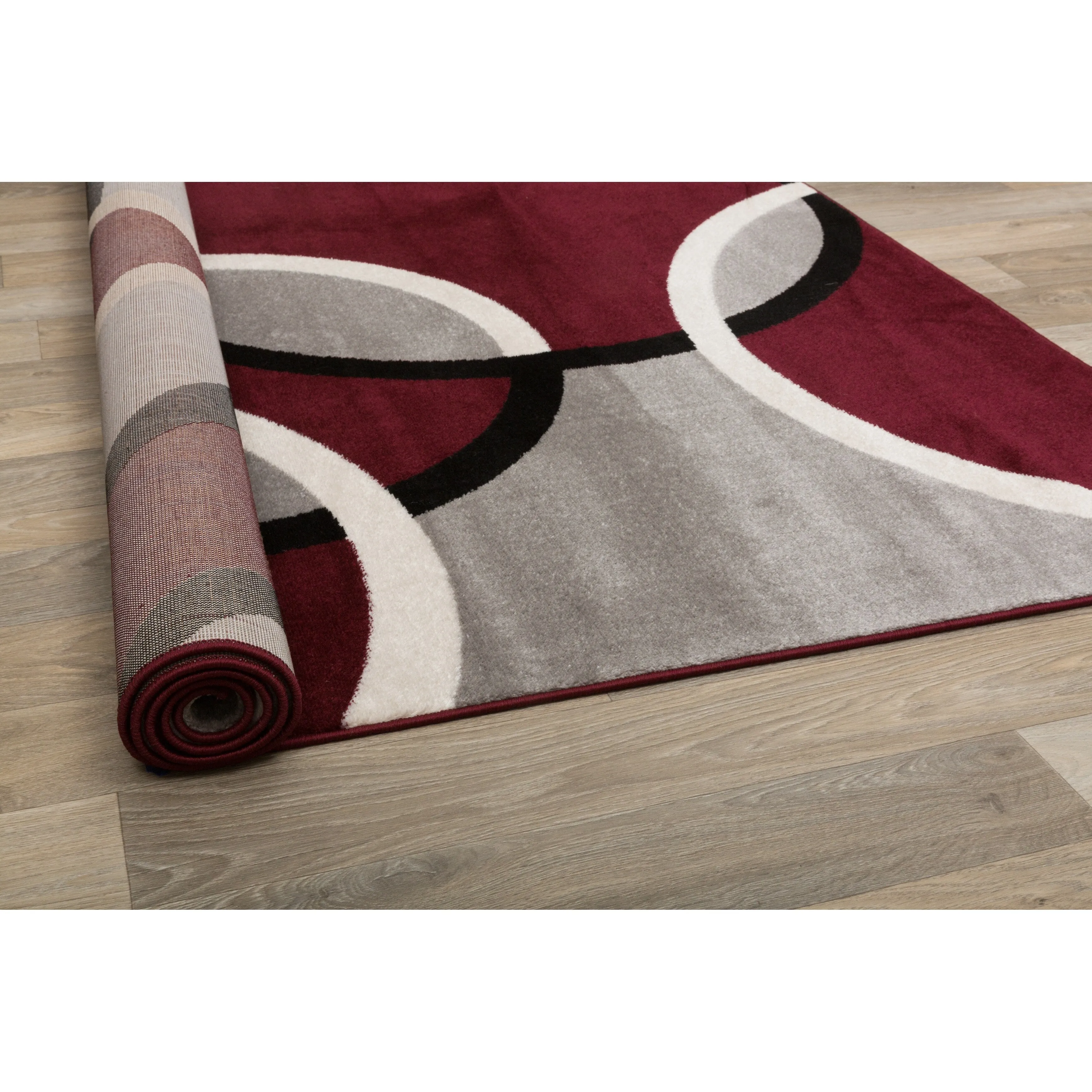 World Rug Gallery Modern Abstract Circles Area Rug