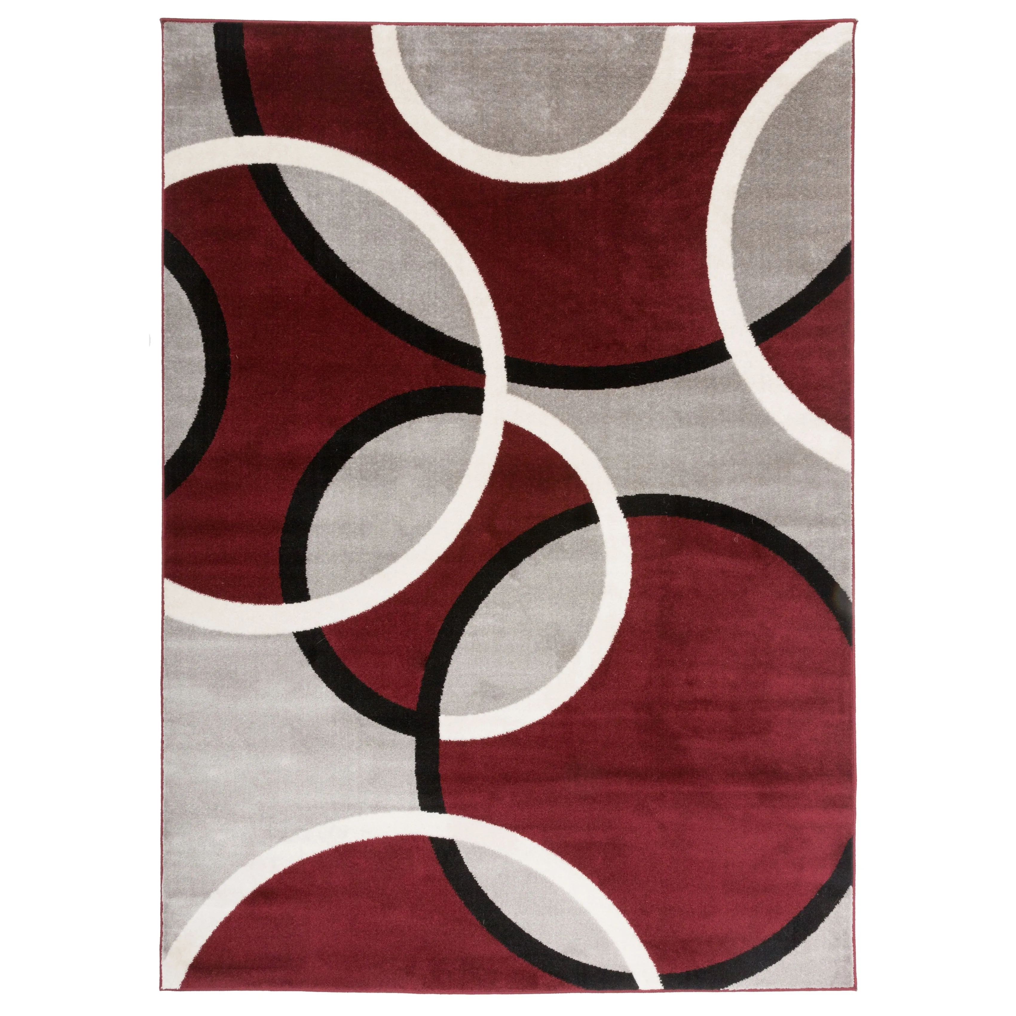 World Rug Gallery Modern Abstract Circles Area Rug