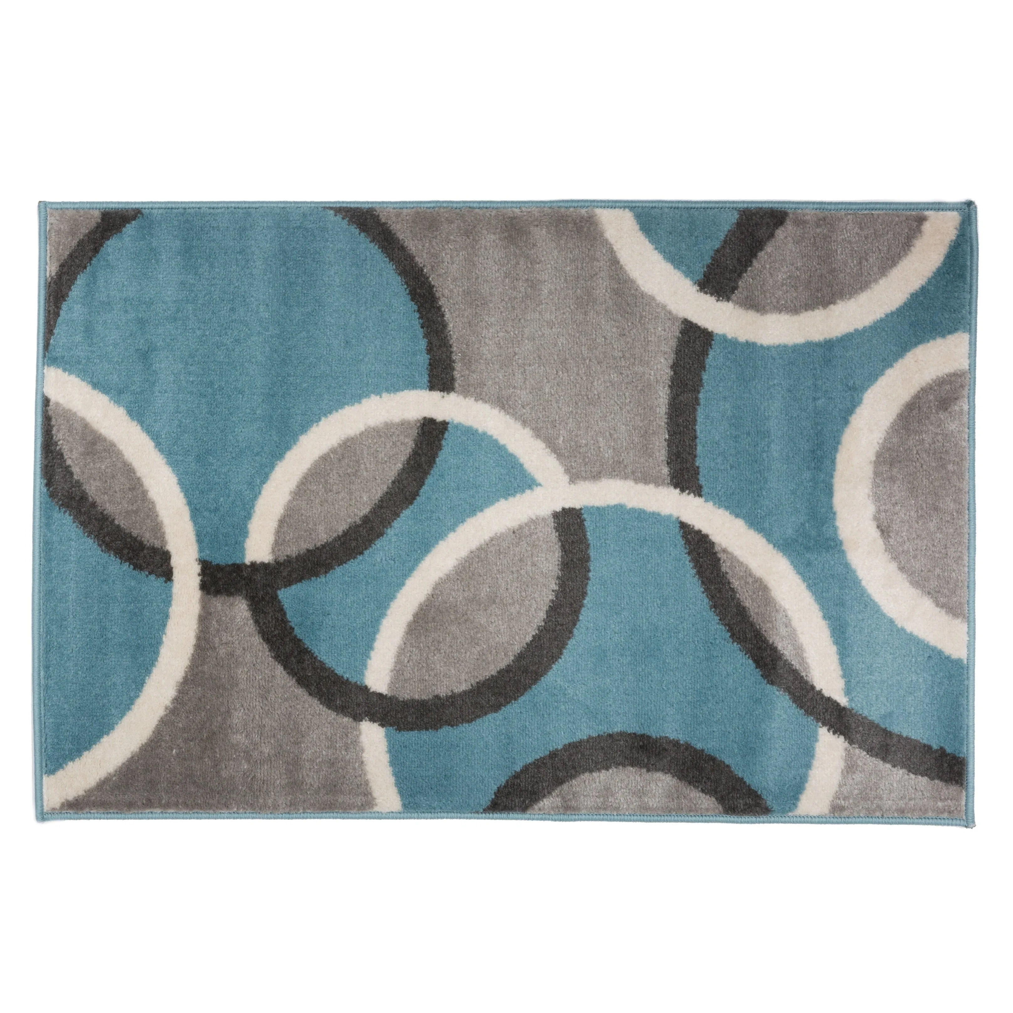 World Rug Gallery Modern Abstract Circles Area Rug