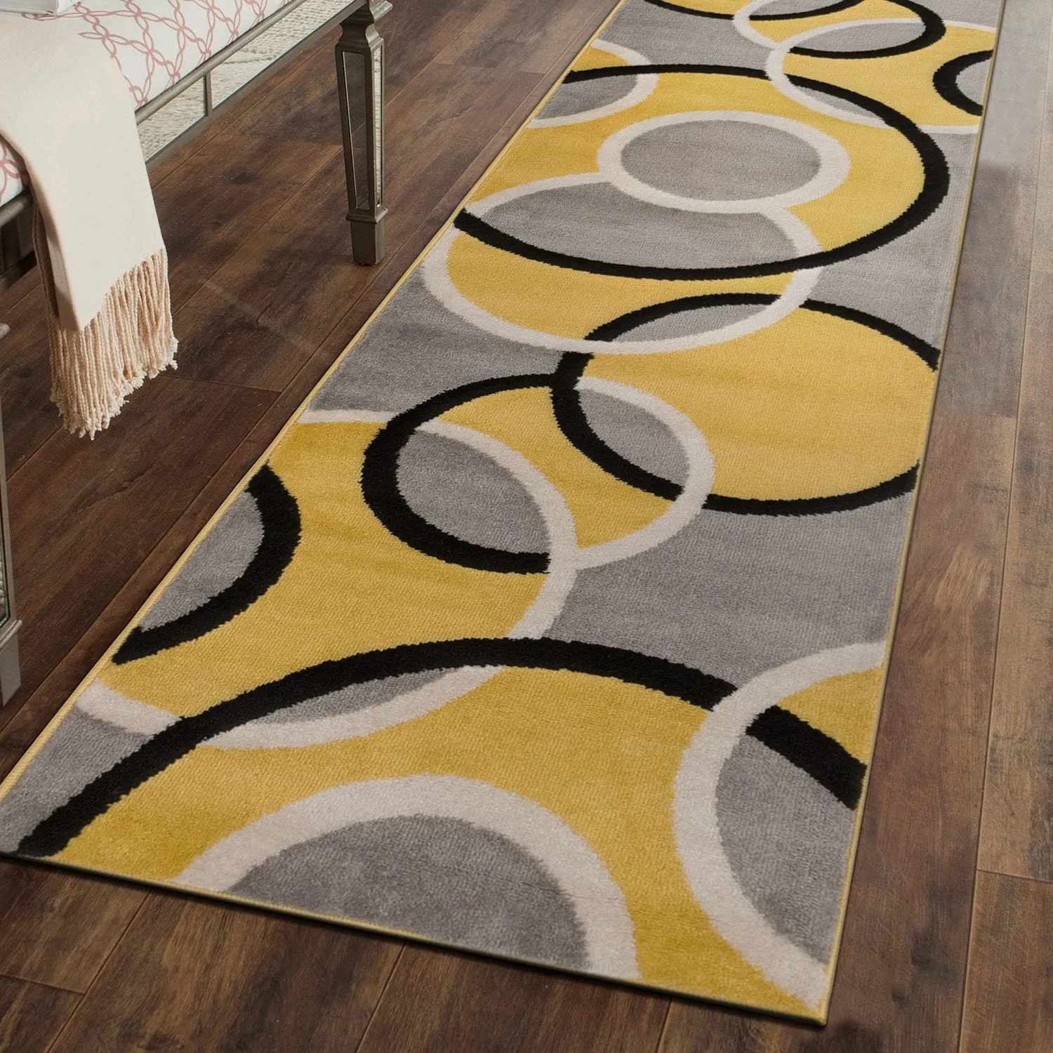 World Rug Gallery Modern Abstract Circles Area Rug