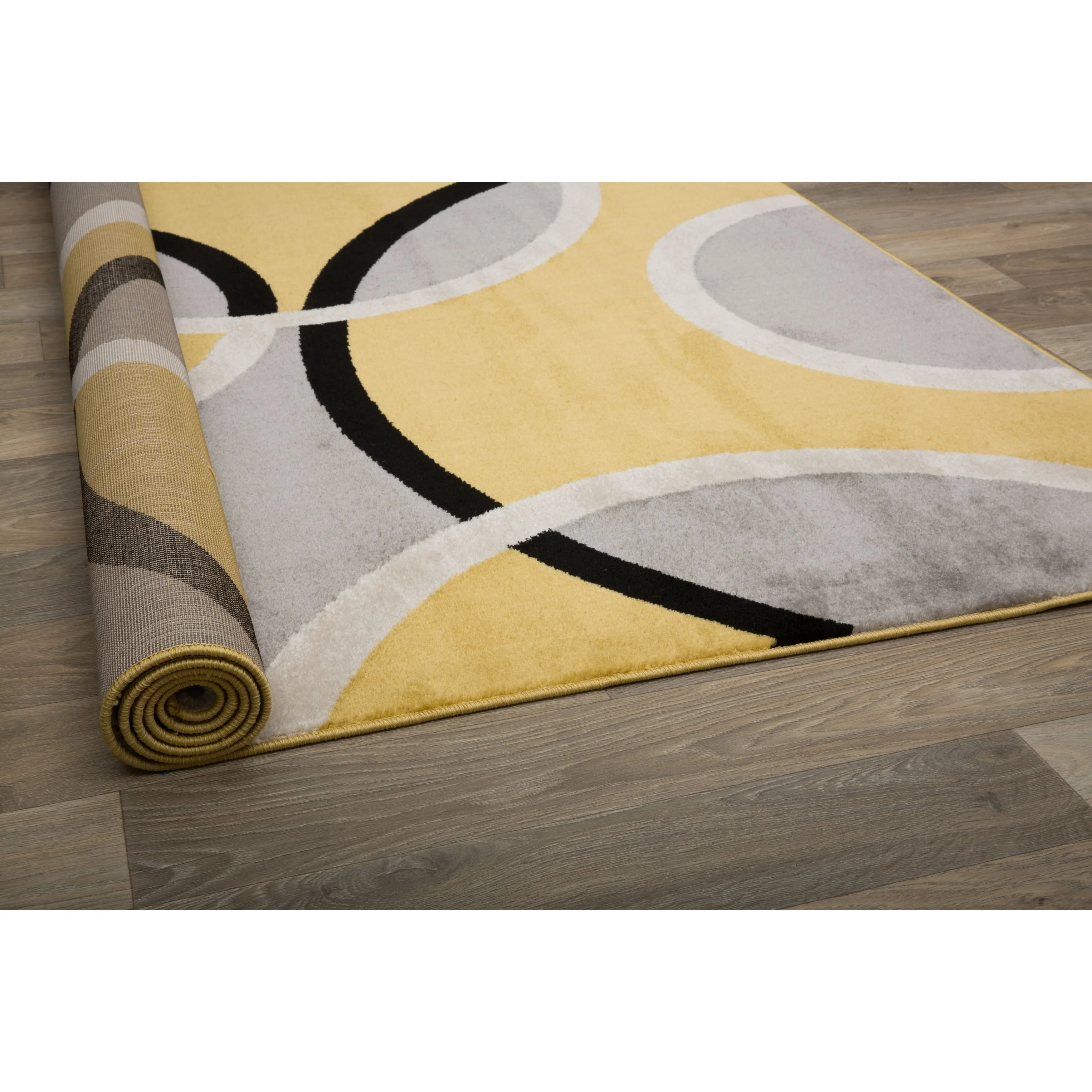 World Rug Gallery Modern Abstract Circles Area Rug