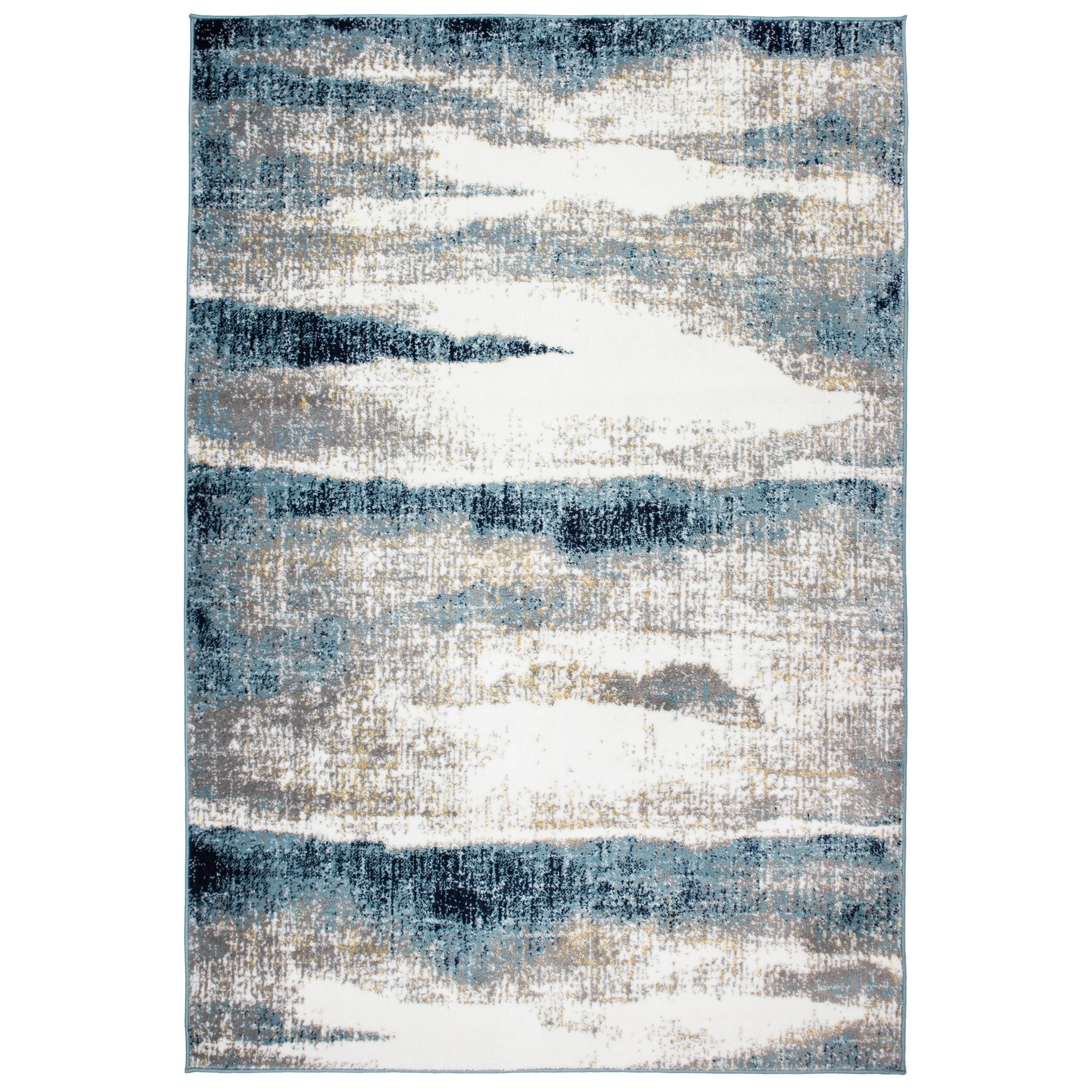 World Rug Gallery Modern Abstract Waves Area Rug