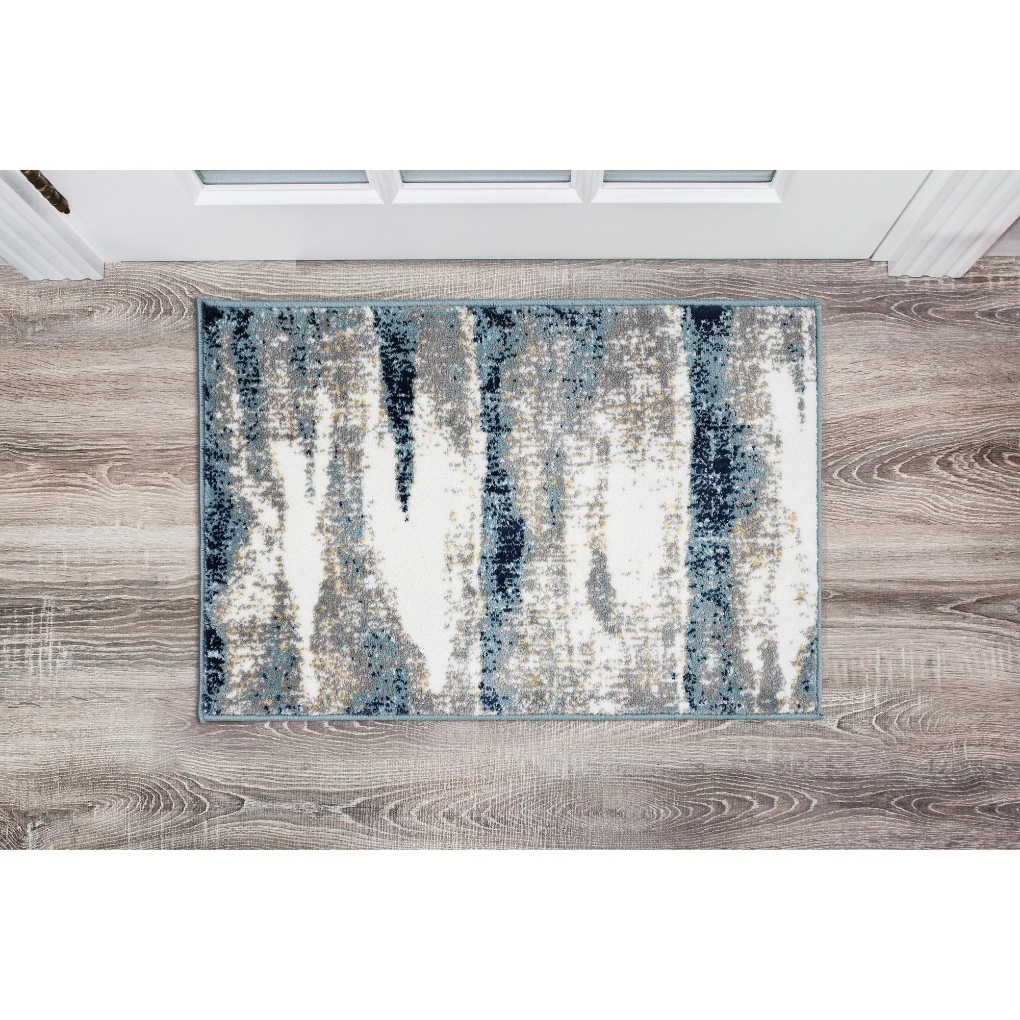 World Rug Gallery Modern Abstract Waves Area Rug
