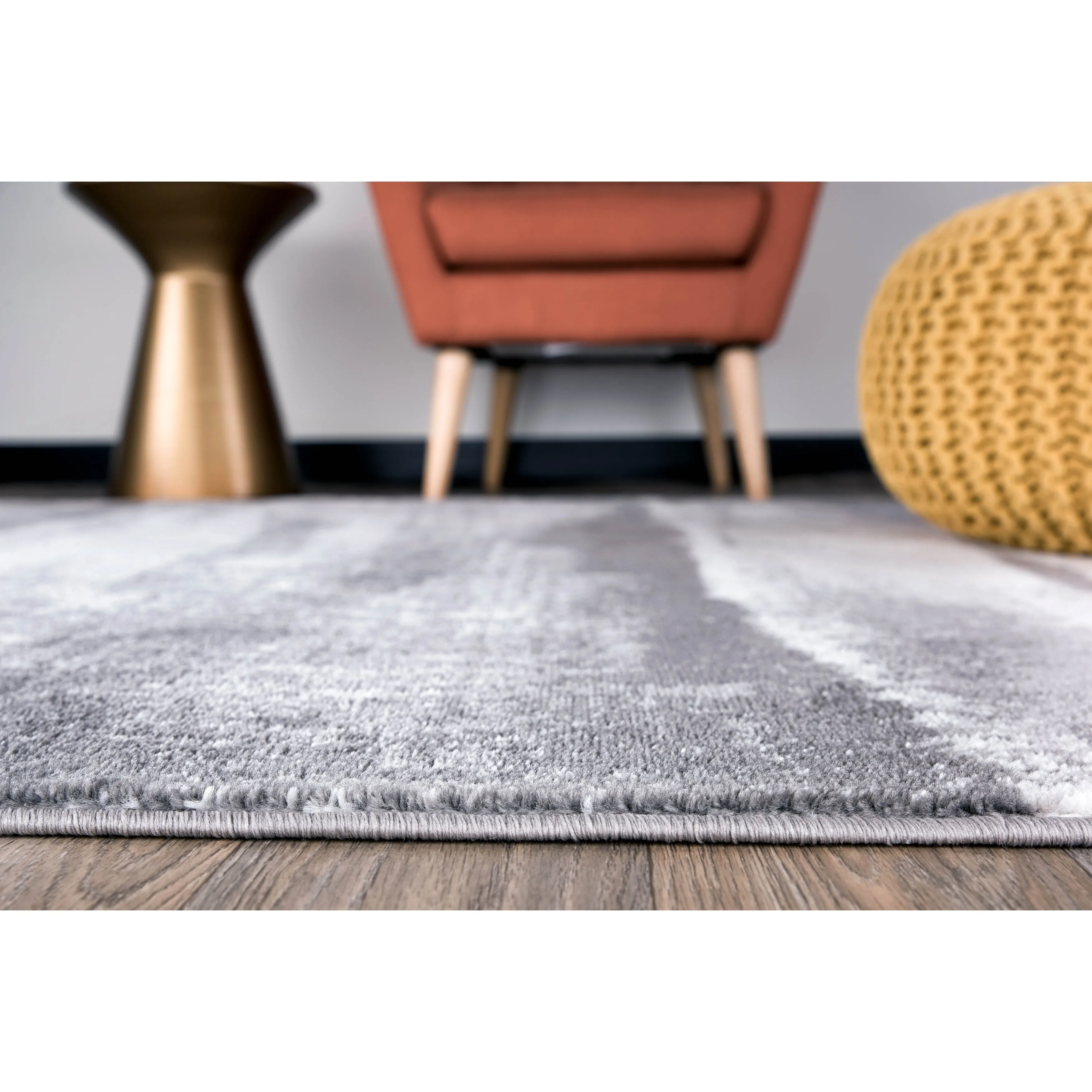 World Rug Gallery Modern Abstract Waves Area Rug