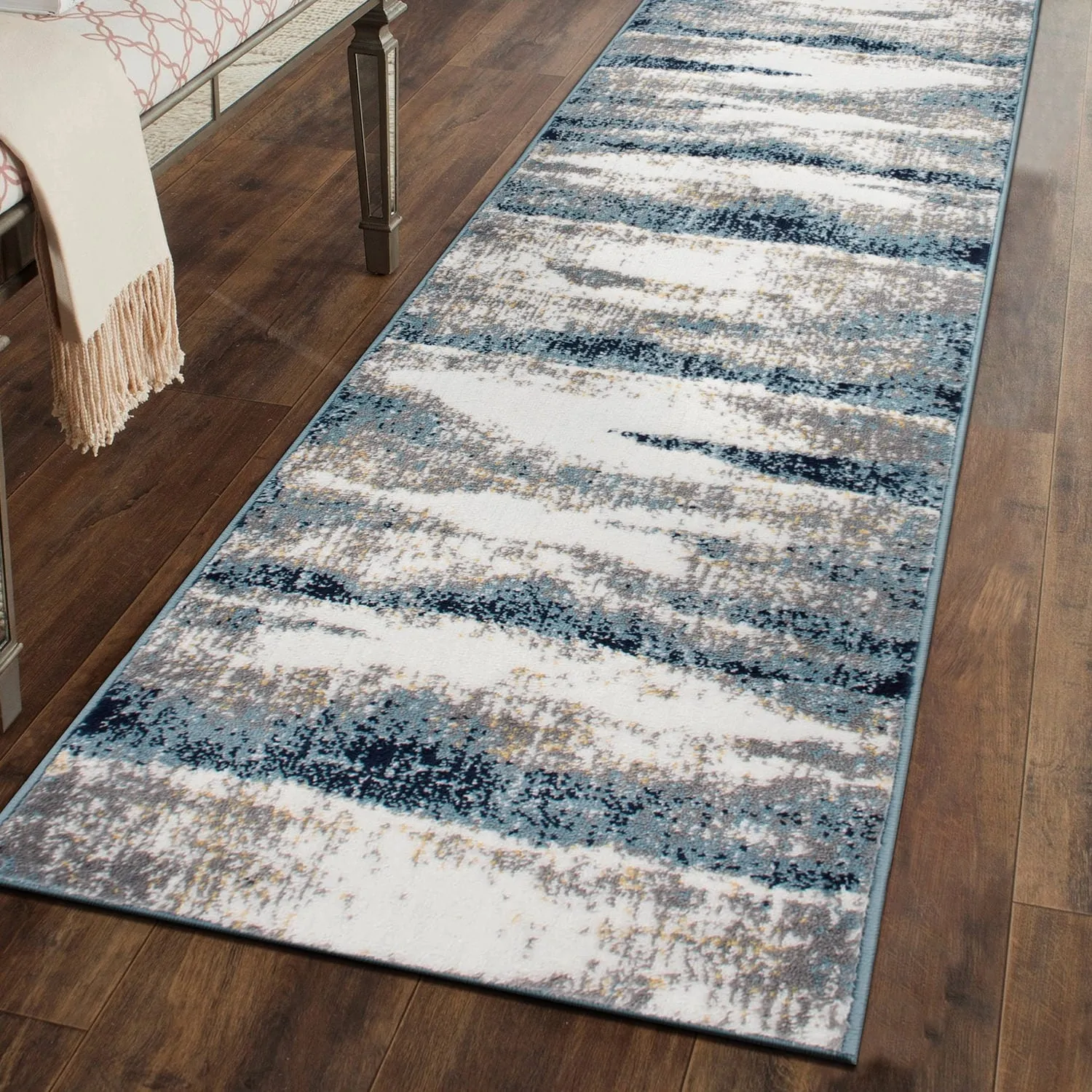 World Rug Gallery Modern Abstract Waves Area Rug