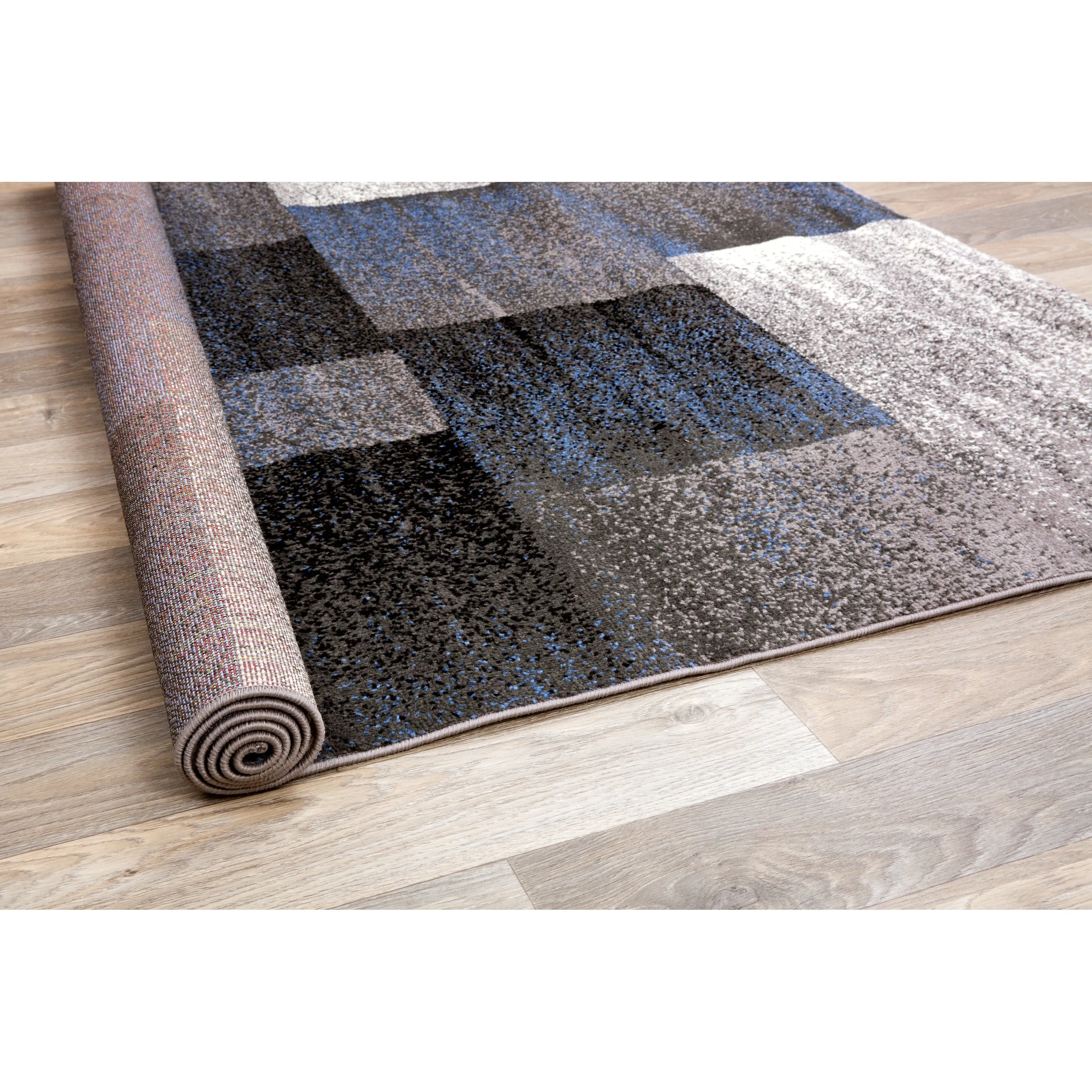 World Rug Gallery Modern Geometric Boxes Area Rug