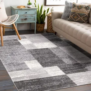 World Rug Gallery Modern Geometric Boxes Area Rug
