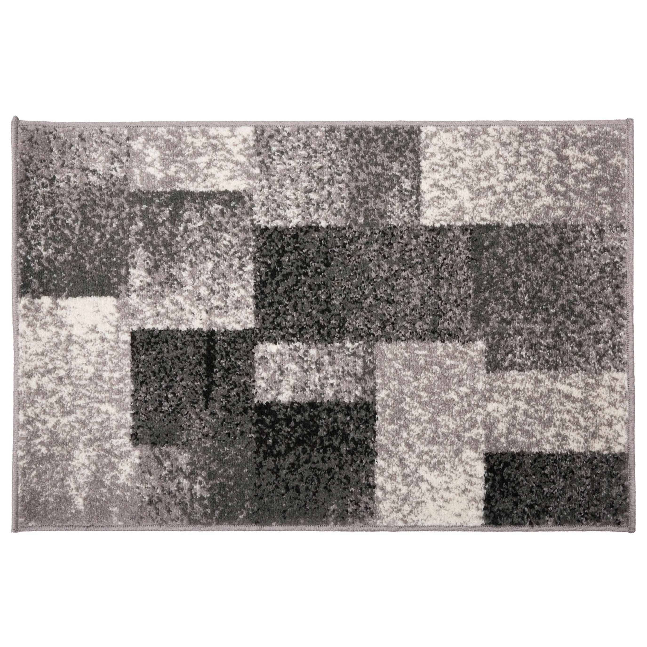 World Rug Gallery Modern Geometric Boxes Area Rug