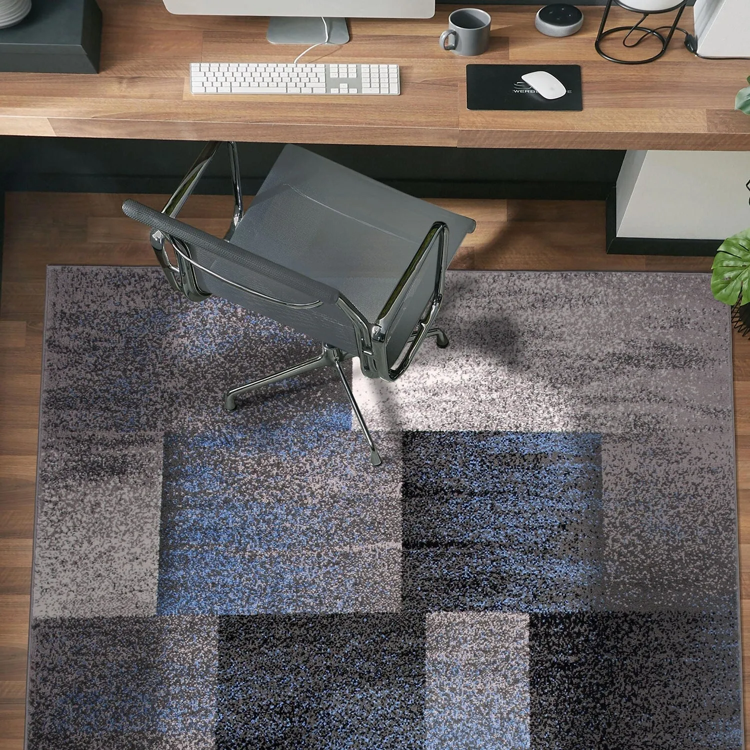 World Rug Gallery Modern Geometric Boxes Area Rug