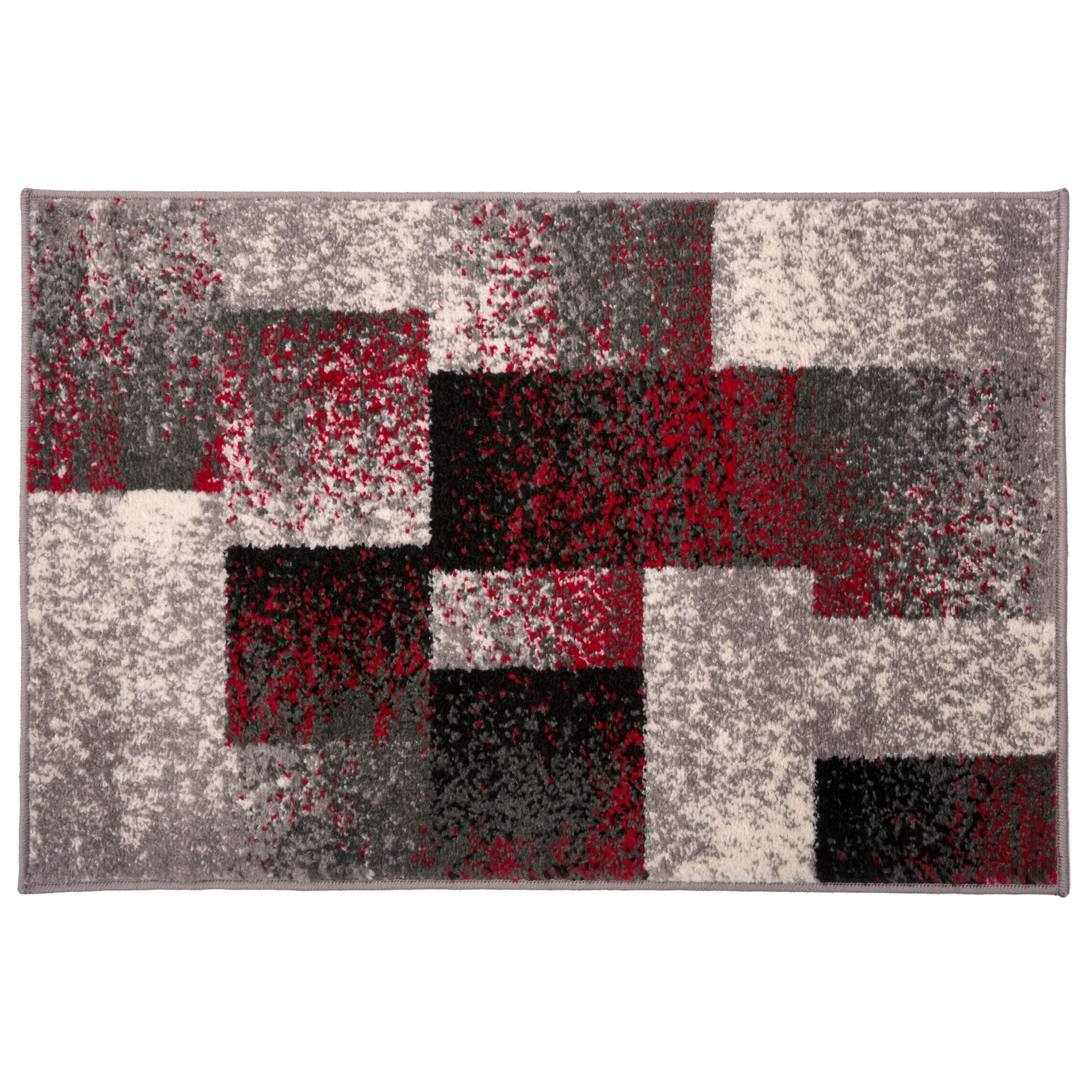 World Rug Gallery Modern Geometric Boxes Area Rug