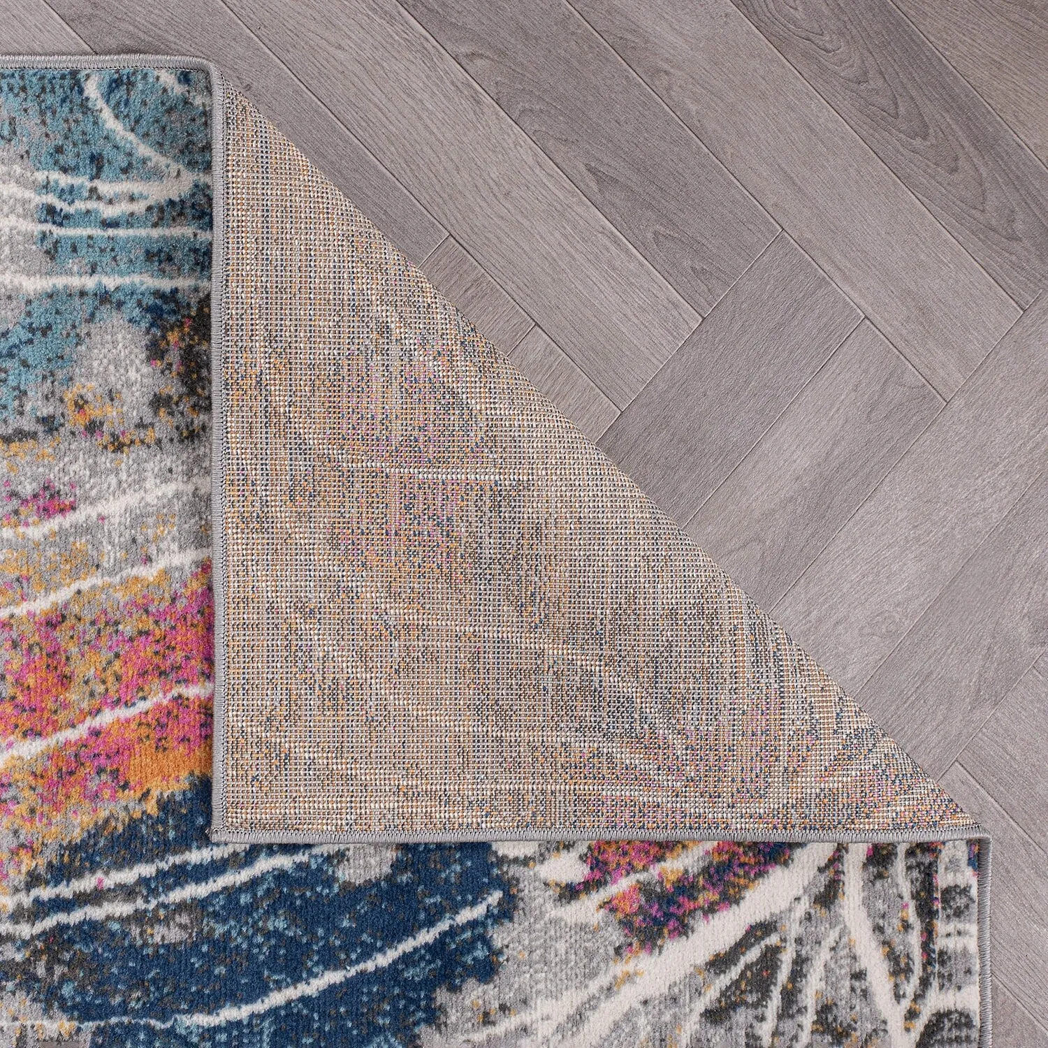 World Rug Gallery Modern Large Floral Distressed Area Rug