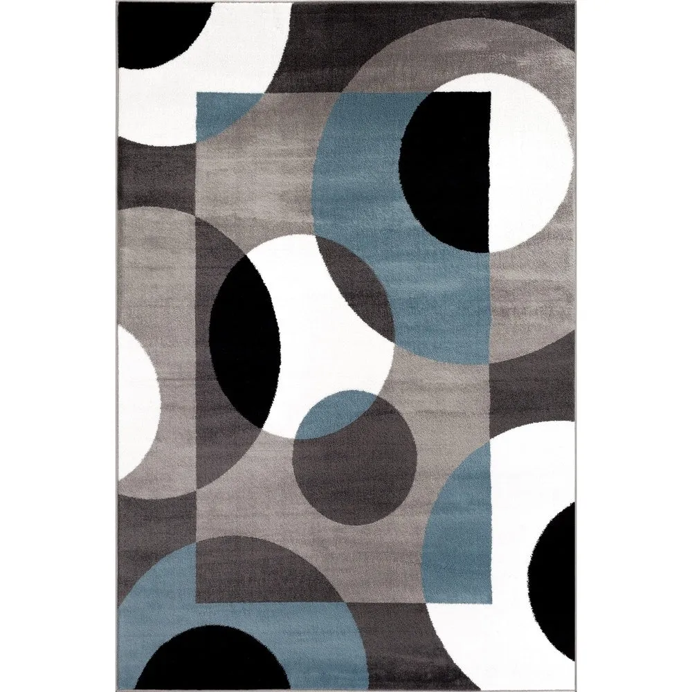 World Rug Gallery Modern Multicolored Geometric Area Rug