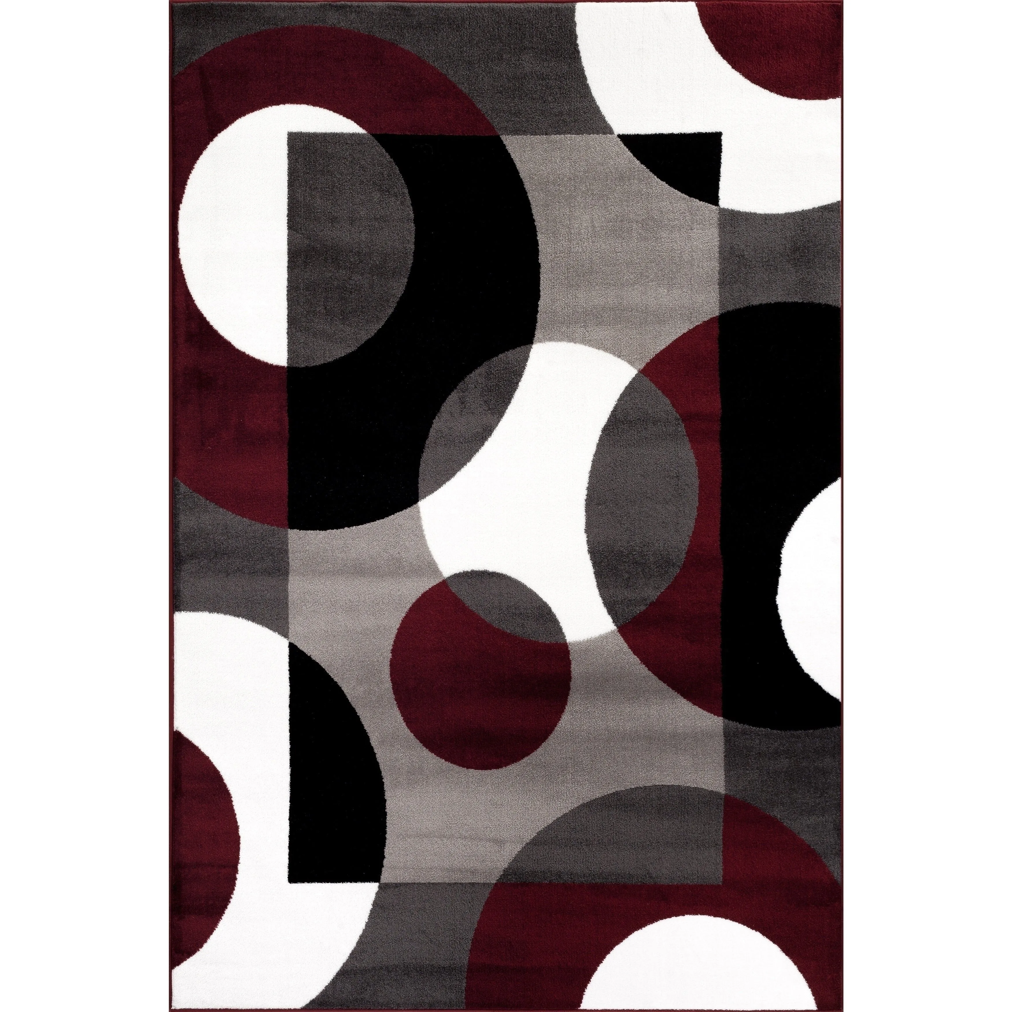 World Rug Gallery Modern Multicolored Geometric Area Rug