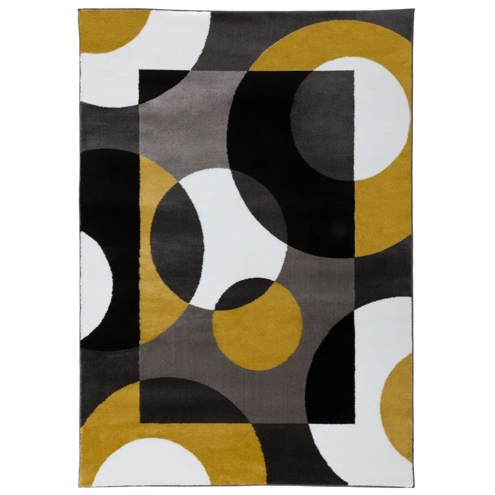 World Rug Gallery Modern Multicolored Geometric Area Rug