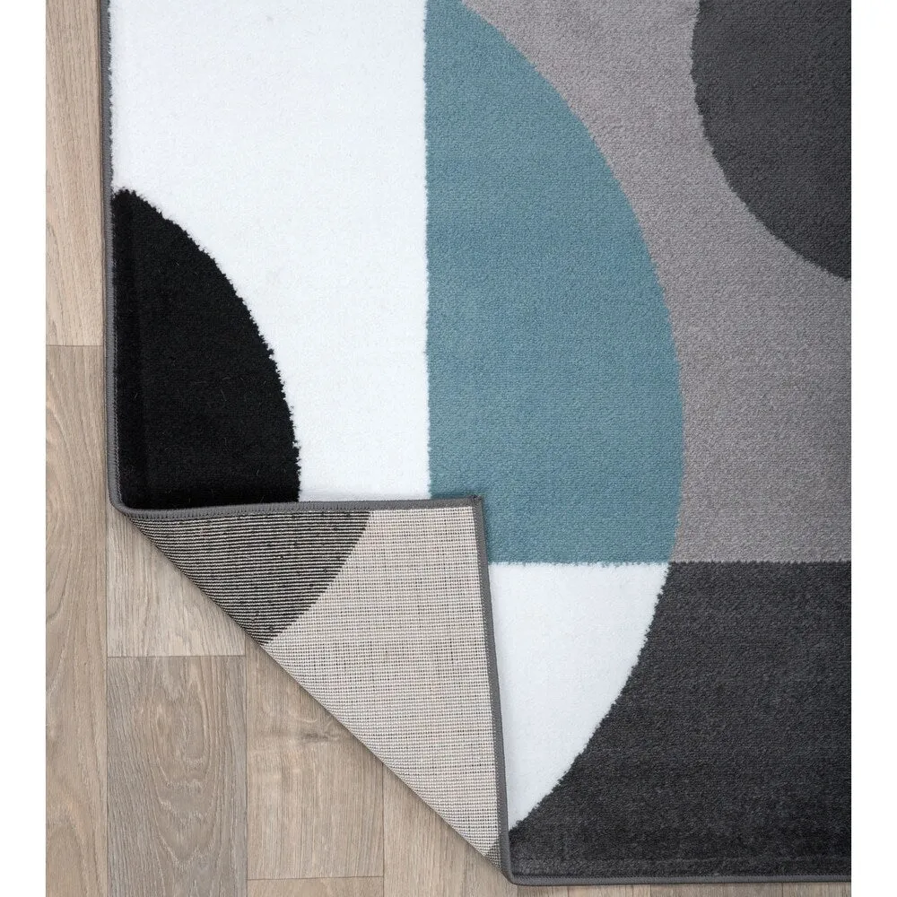 World Rug Gallery Modern Multicolored Geometric Area Rug