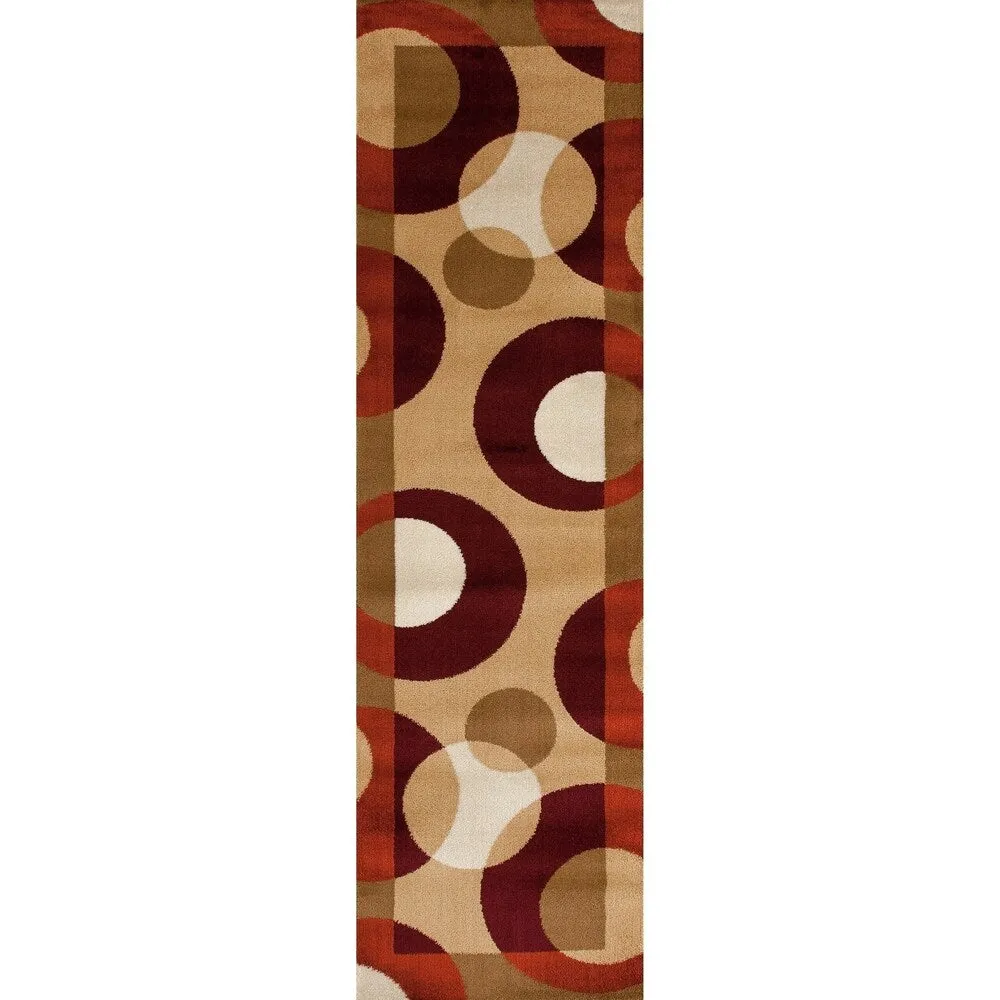 World Rug Gallery Modern Multicolored Geometric Area Rug