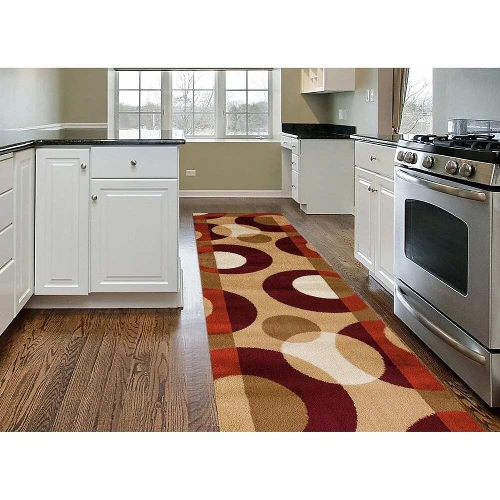 World Rug Gallery Modern Multicolored Geometric Area Rug