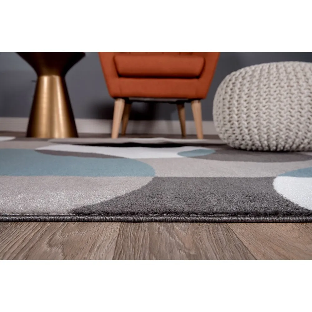 World Rug Gallery Modern Multicolored Geometric Area Rug