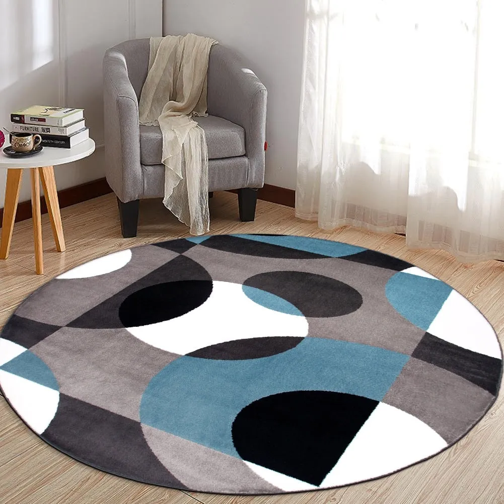 World Rug Gallery Modern Multicolored Geometric Area Rug
