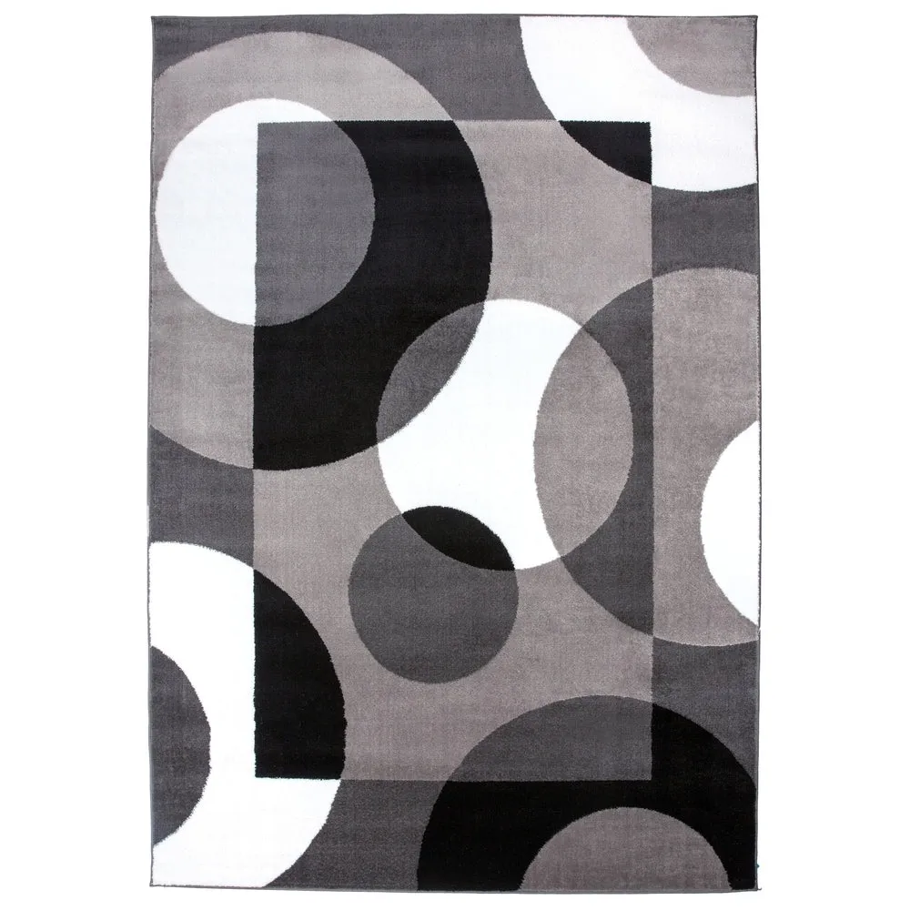 World Rug Gallery Modern Multicolored Geometric Area Rug