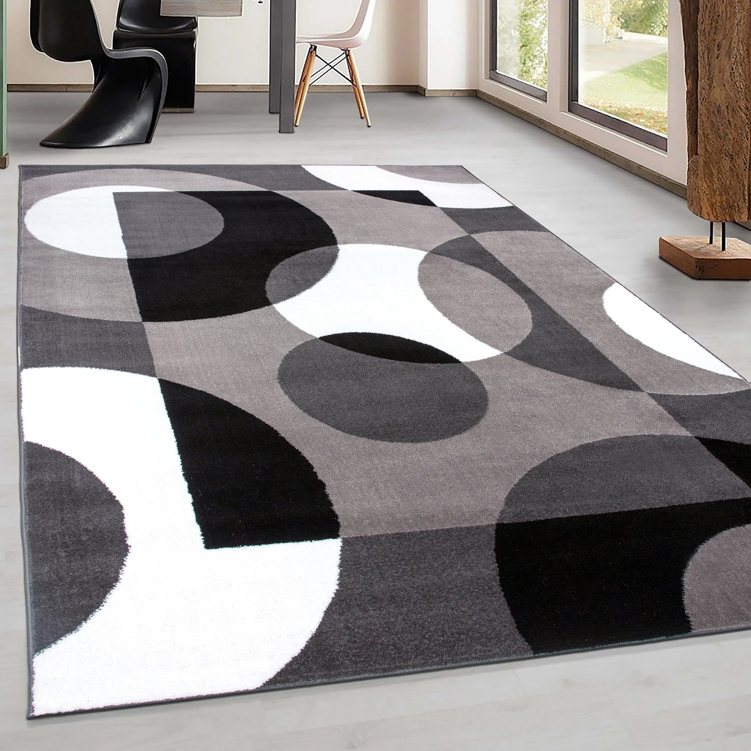 World Rug Gallery Modern Multicolored Geometric Area Rug