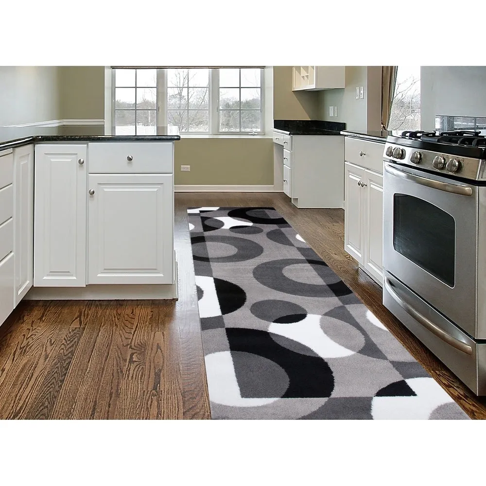 World Rug Gallery Modern Multicolored Geometric Area Rug