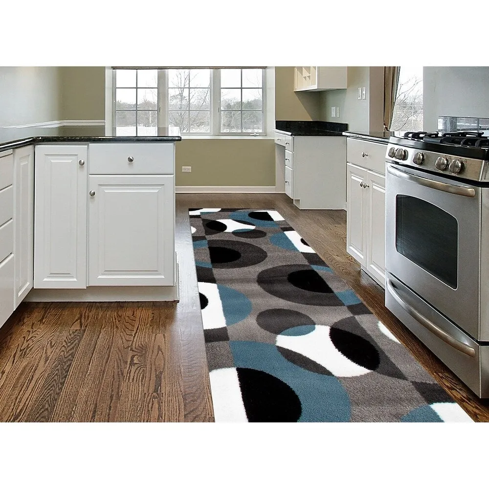 World Rug Gallery Modern Multicolored Geometric Area Rug
