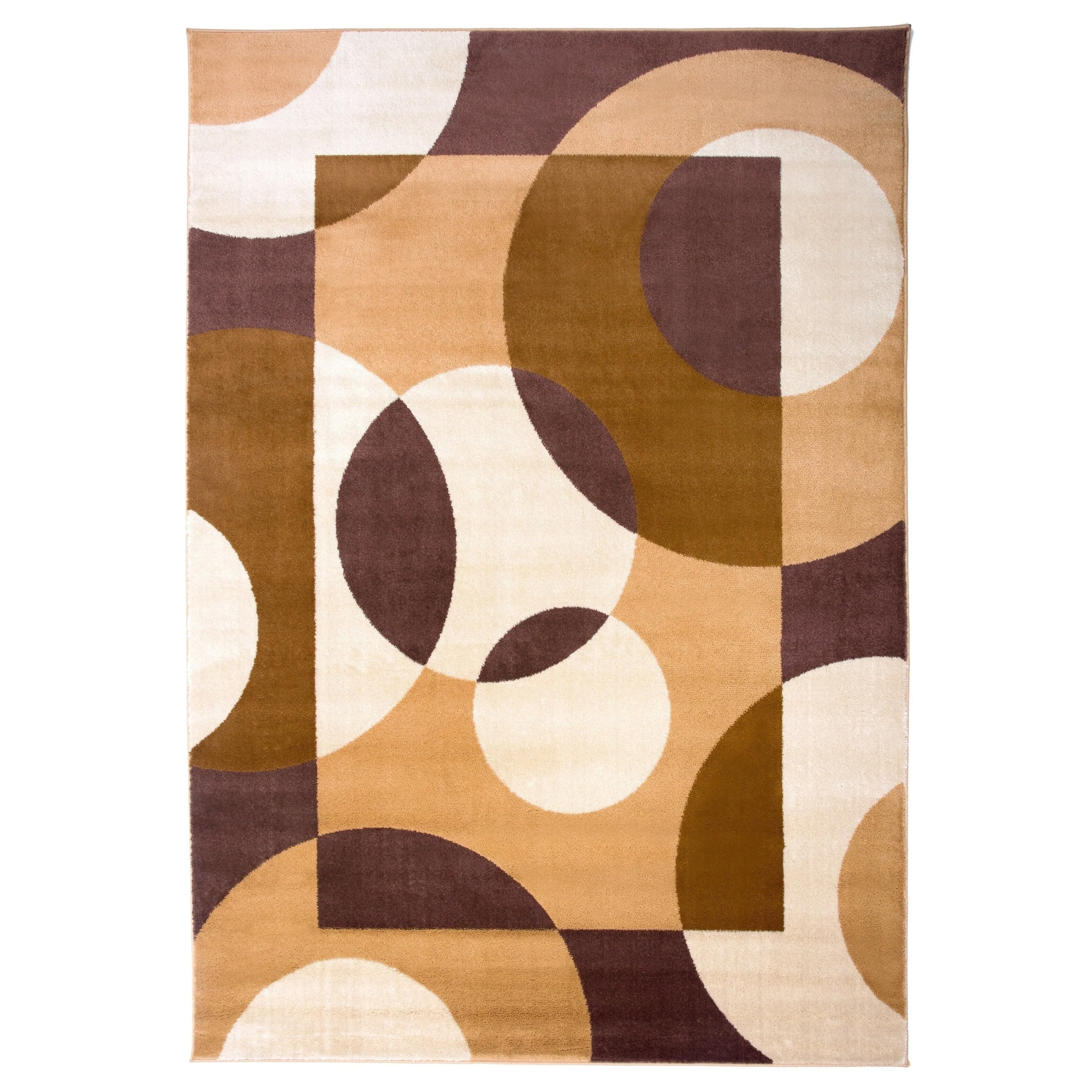 World Rug Gallery Modern Multicolored Geometric Area Rug