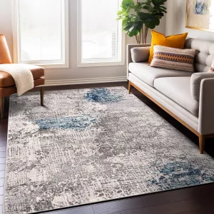 World Rug Gallery Prague Distressed Abstract Area Rug