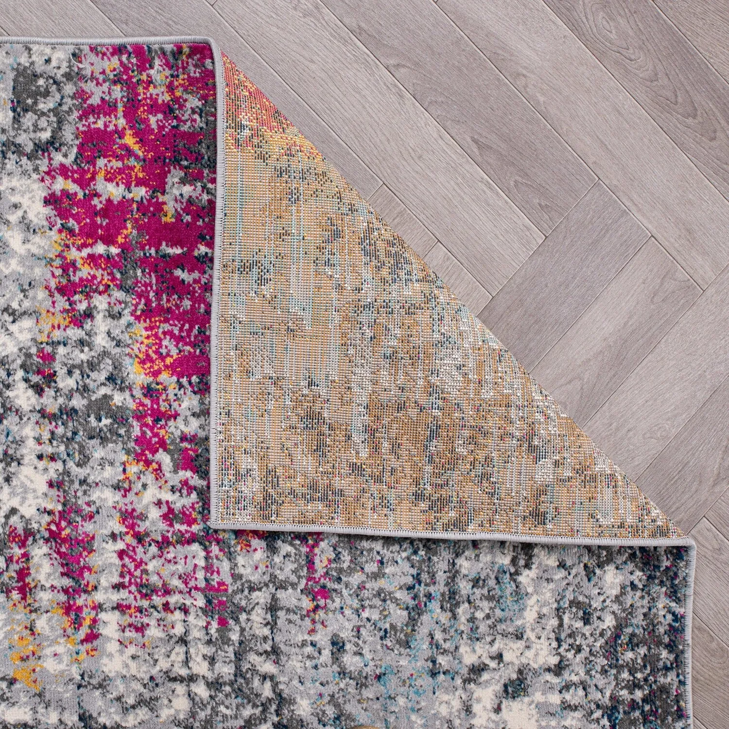 World Rug Gallery Prague Distressed Abstract Area Rug