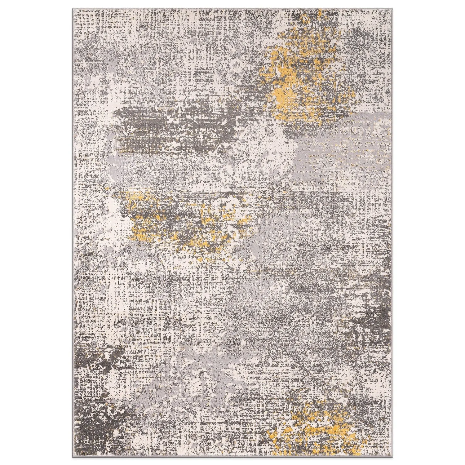 World Rug Gallery Prague Distressed Abstract Area Rug