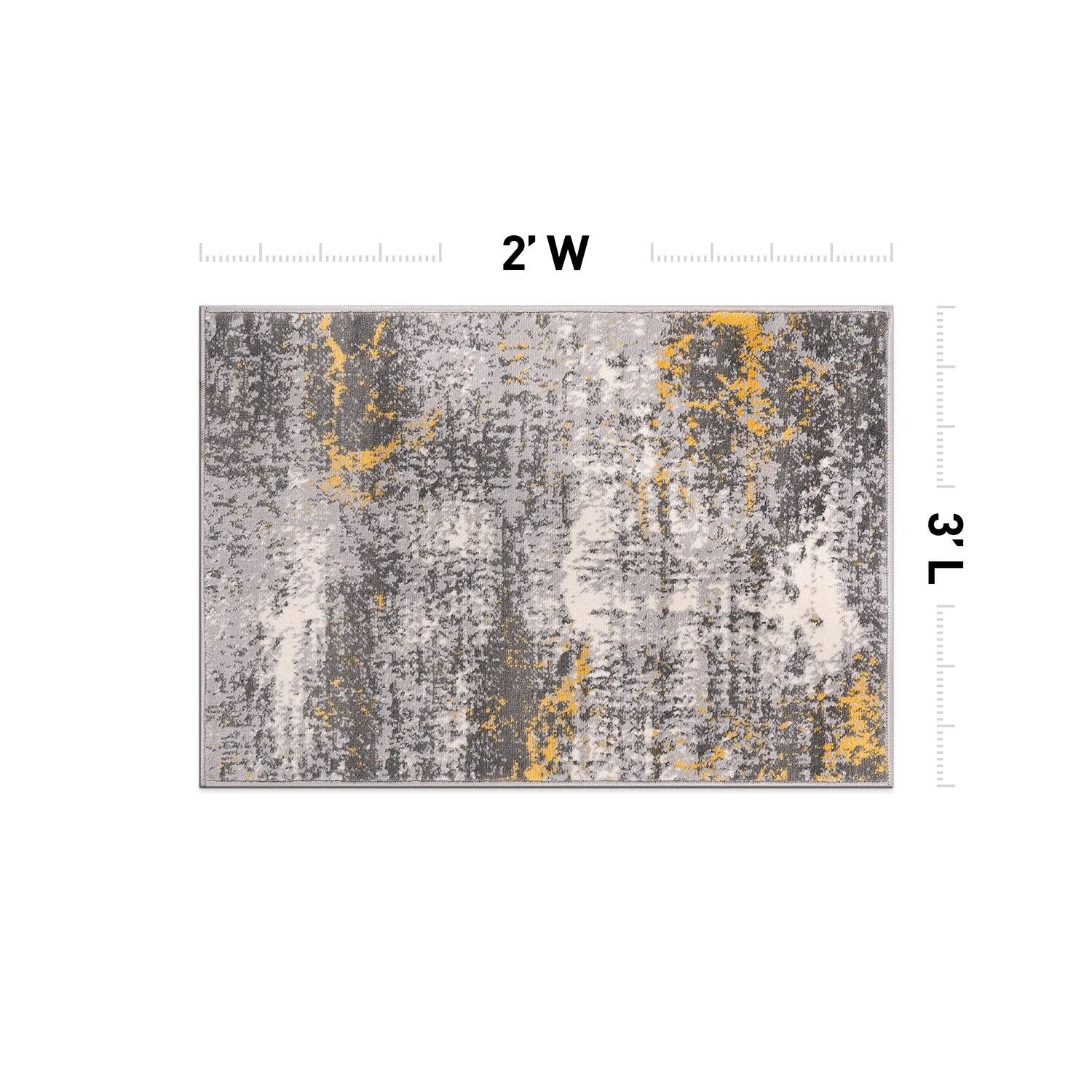 World Rug Gallery Prague Distressed Abstract Area Rug