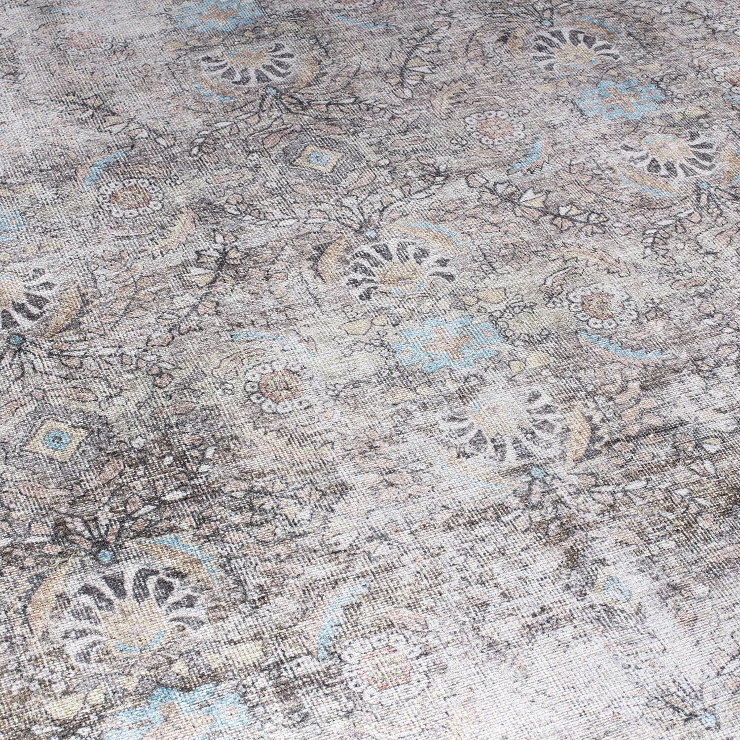 World Rug Gallery Vintage Inspired Machine Washable Non Slip Area Rug