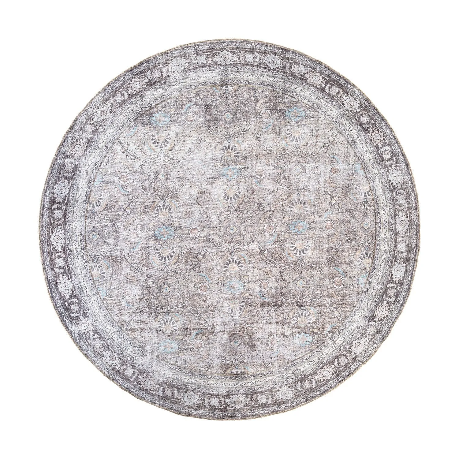 World Rug Gallery Vintage Inspired Machine Washable Non Slip Area Rug