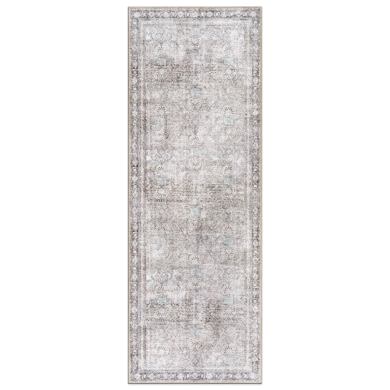 World Rug Gallery Vintage Inspired Machine Washable Non Slip Area Rug